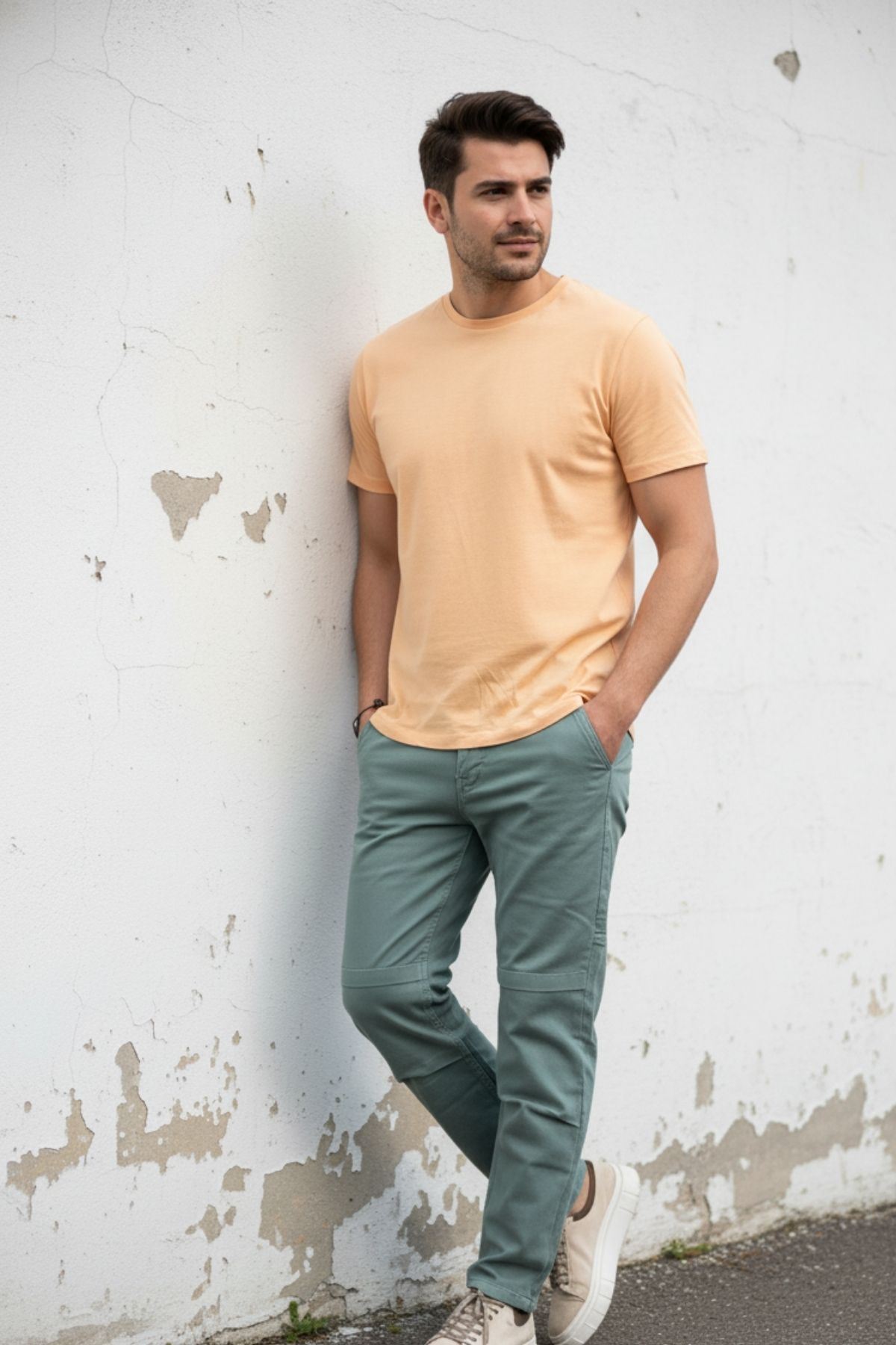 Erkek Kargo Cep Baggy Pantolon