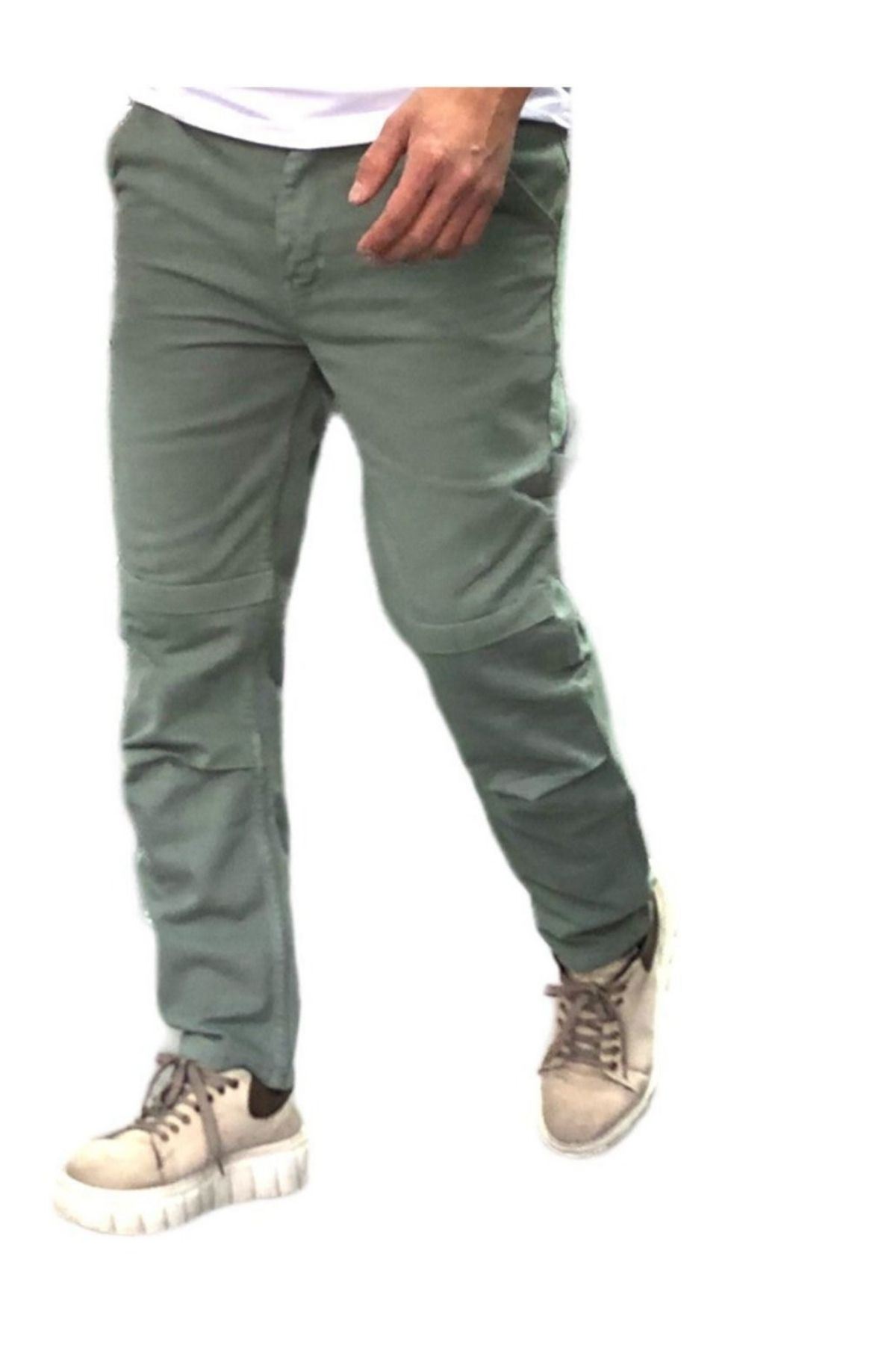 Erkek Kargo Cep Baggy Pantolon