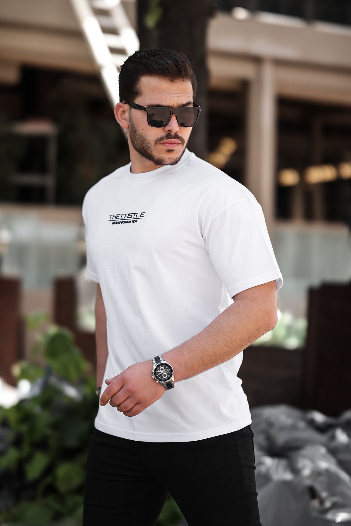 Erkek Oversize T-Shirt The Castle