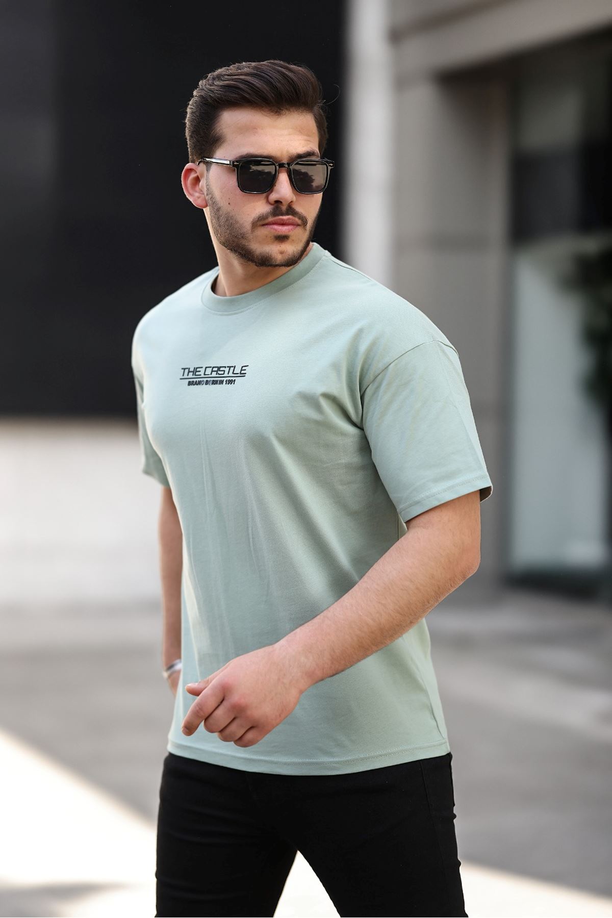 Erkek Oversize T-Shirt The Castle