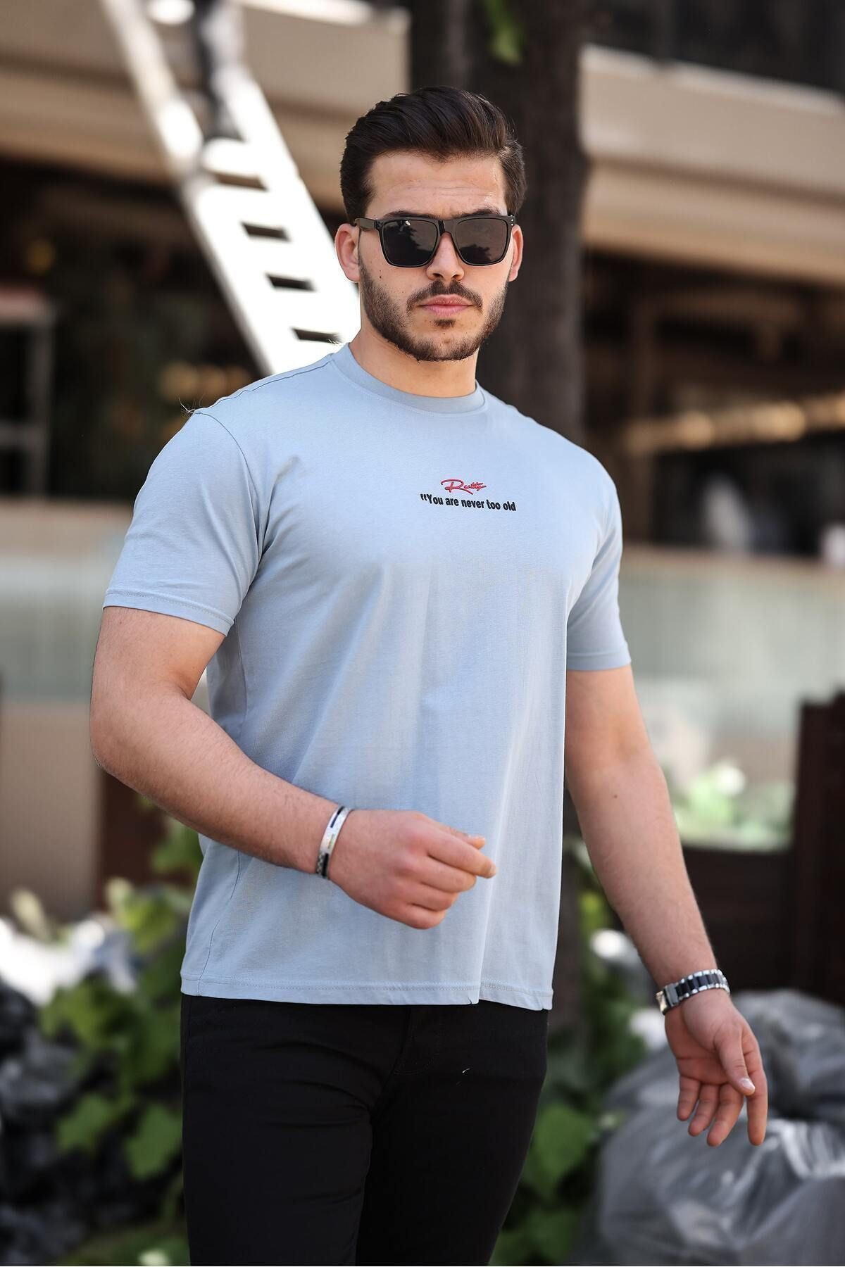 Erkek Slim Fit T-Shirt Ratty