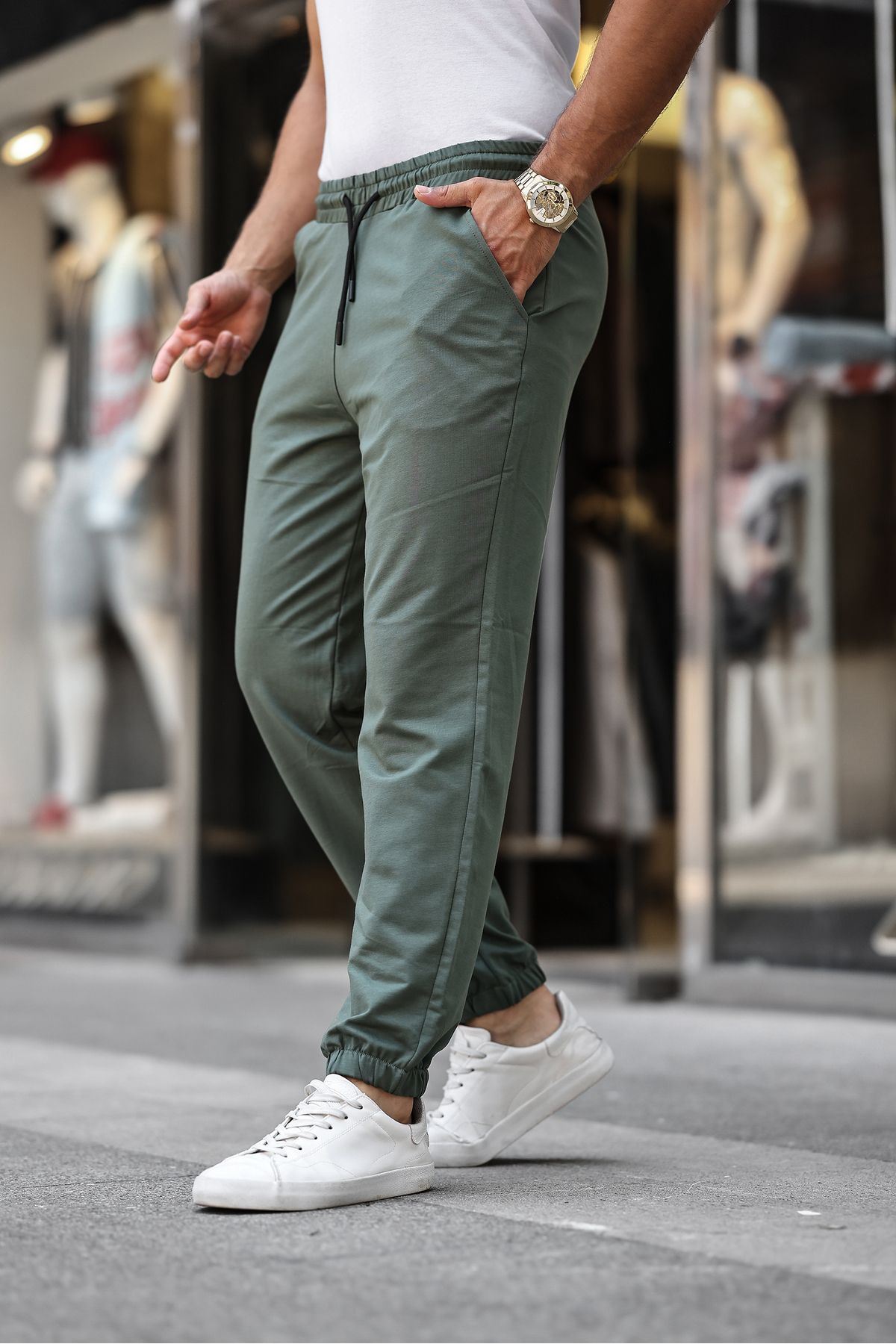 İki İplik Paça Lastikli Eşofman