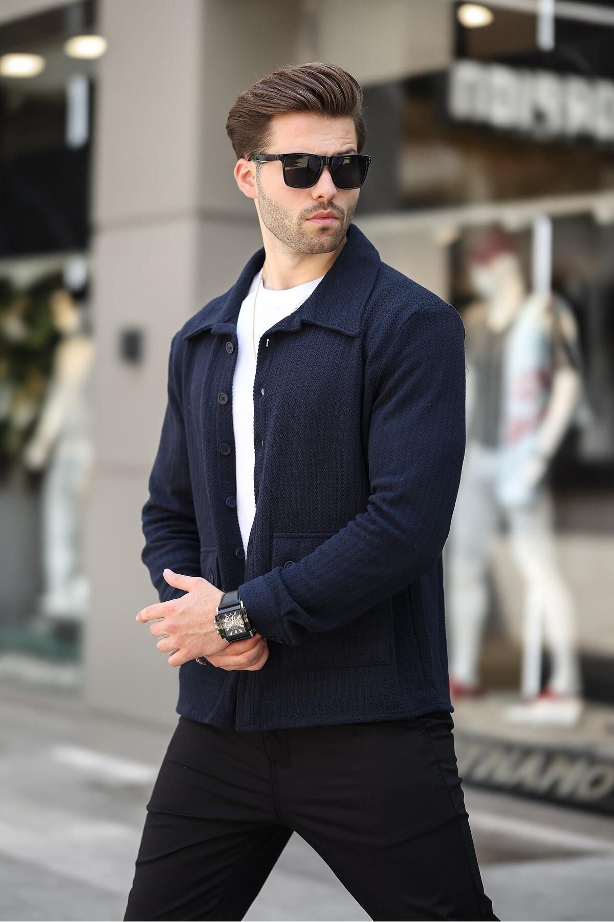 Düğme Detaylı Regular Fit Hırka