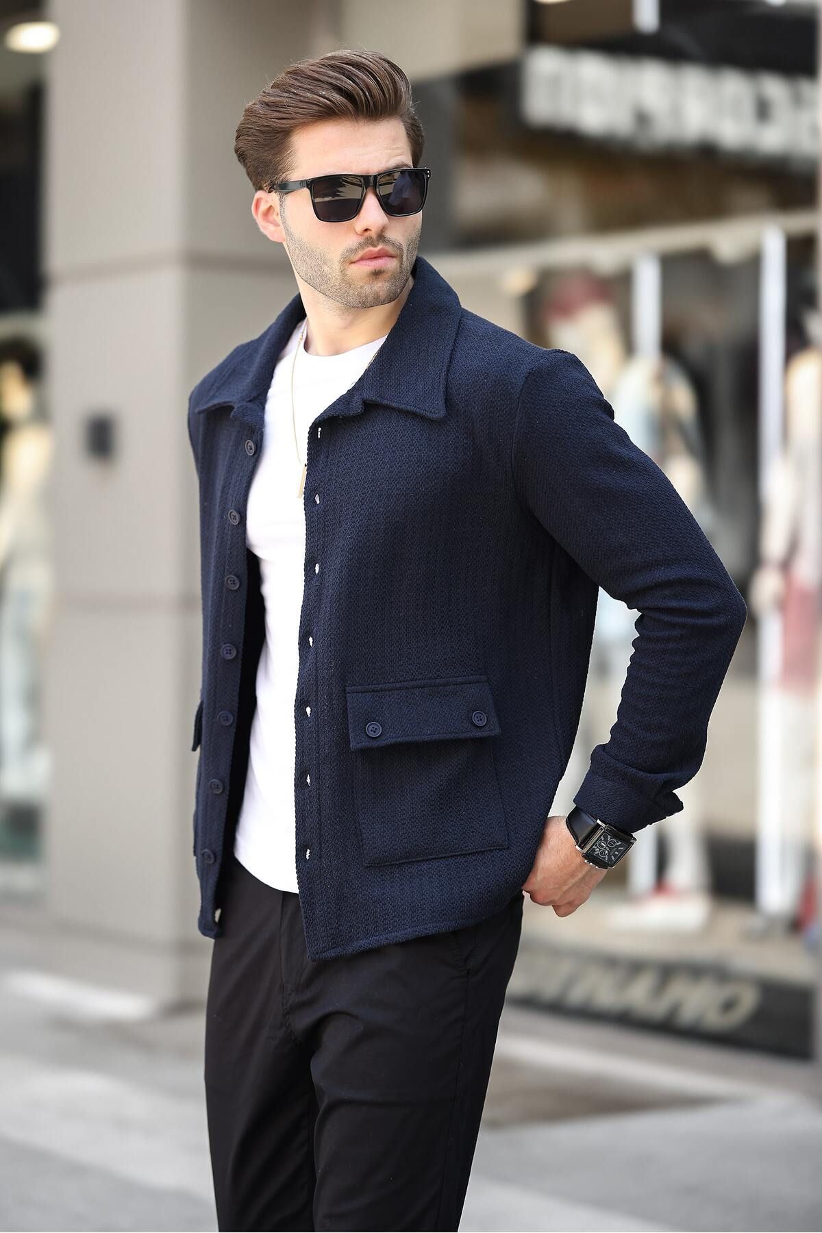 Düğme Detaylı Regular Fit Hırka