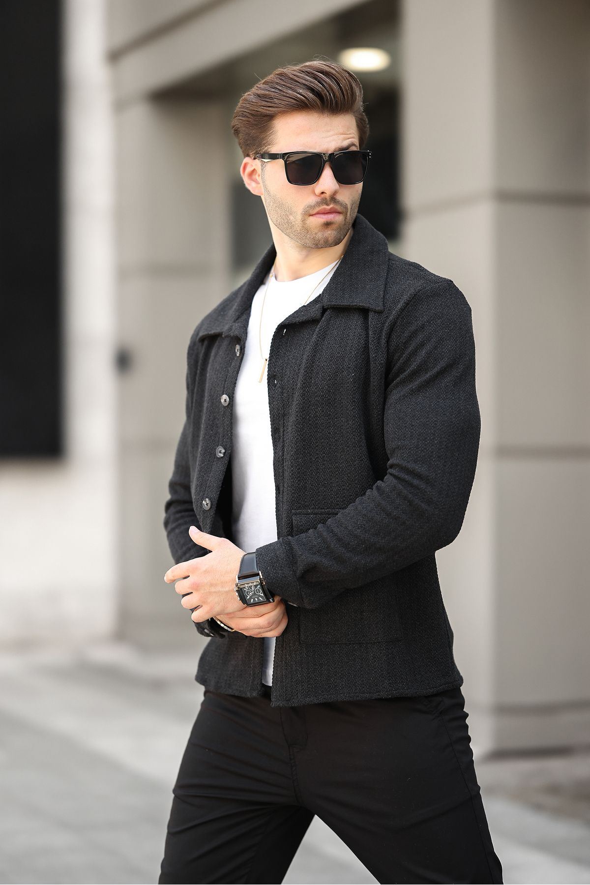 Düğme Detaylı Regular Fit Hırka