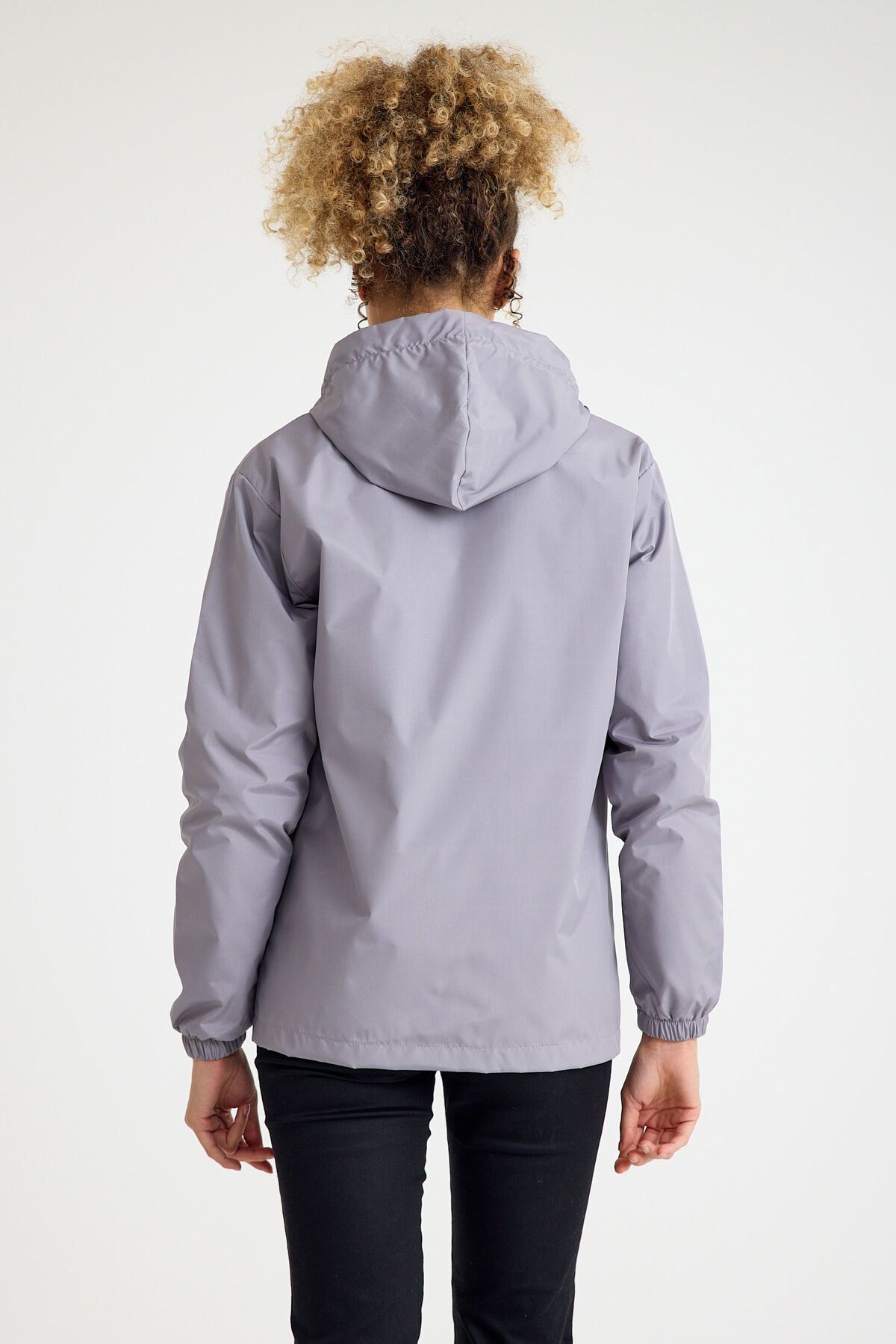 Kadın Içi Astarlı Suya Dayanıklı Kapüşonlu Cepli Yağmurluk