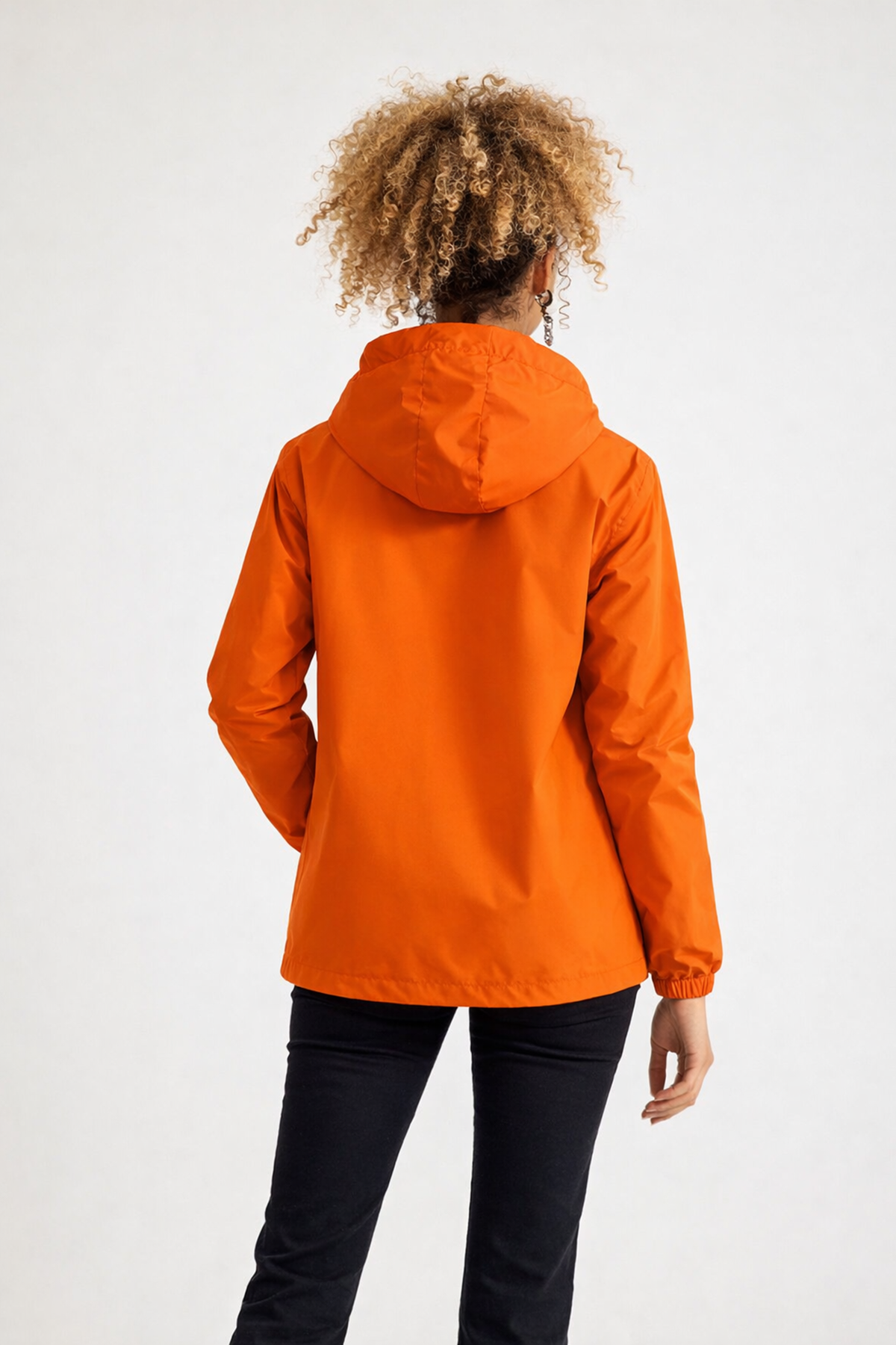 Kadın Içi Astarlı Suya Dayanıklı Kapüşonlu Yağmurluk