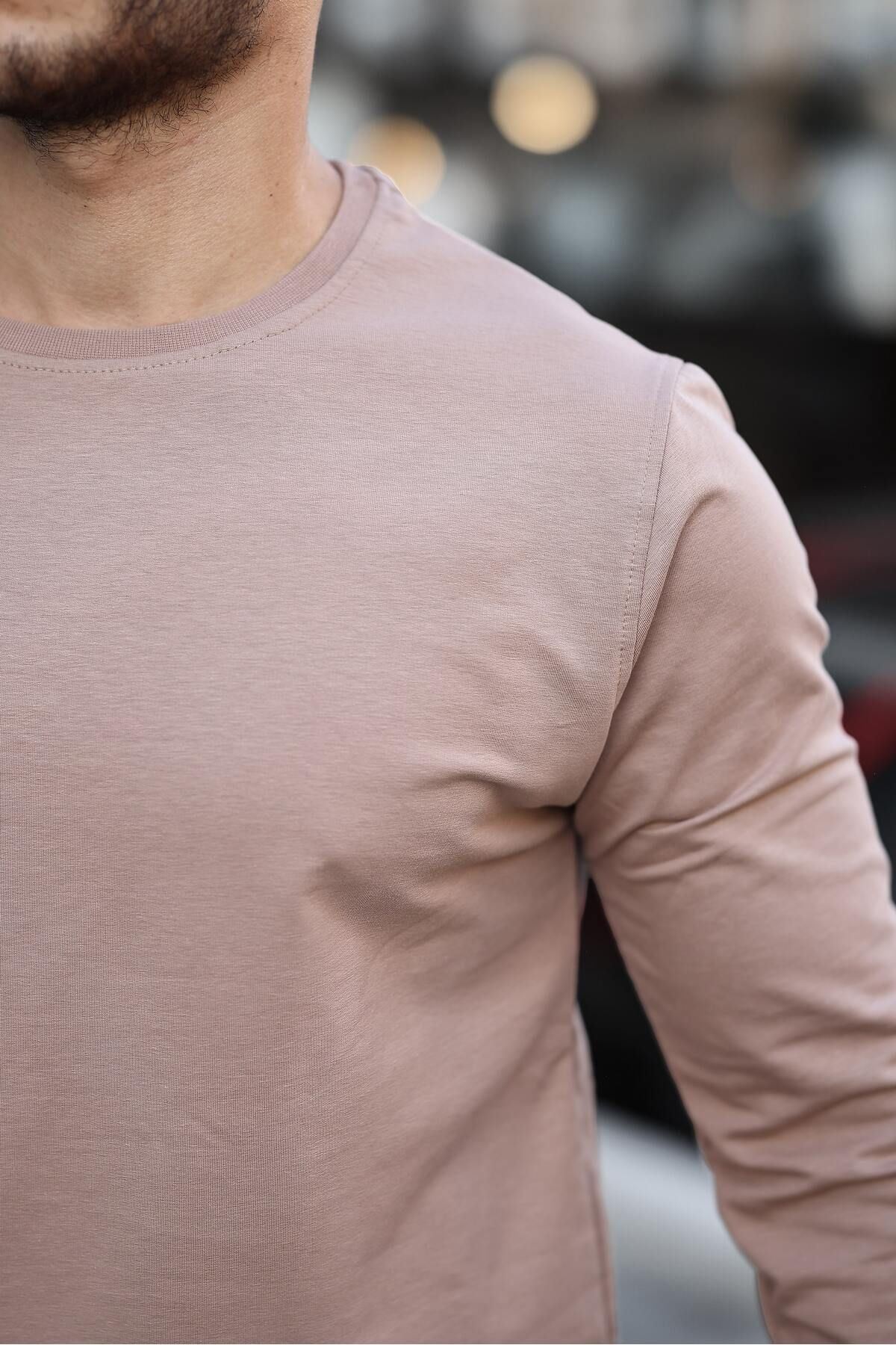 Erkek Kompakt Pamuklu Slim Fit Sweatshirt