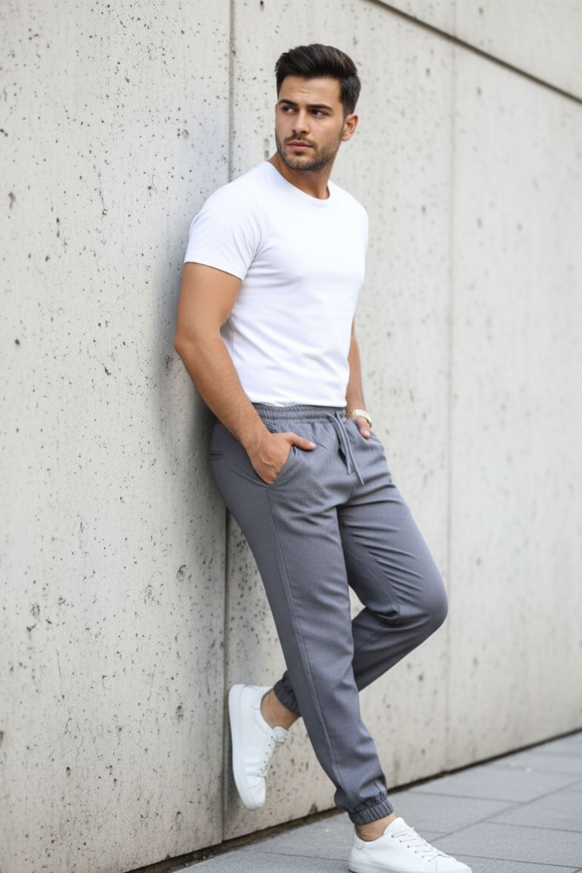 Erkek Paça Lastikli Jogger Pantolon