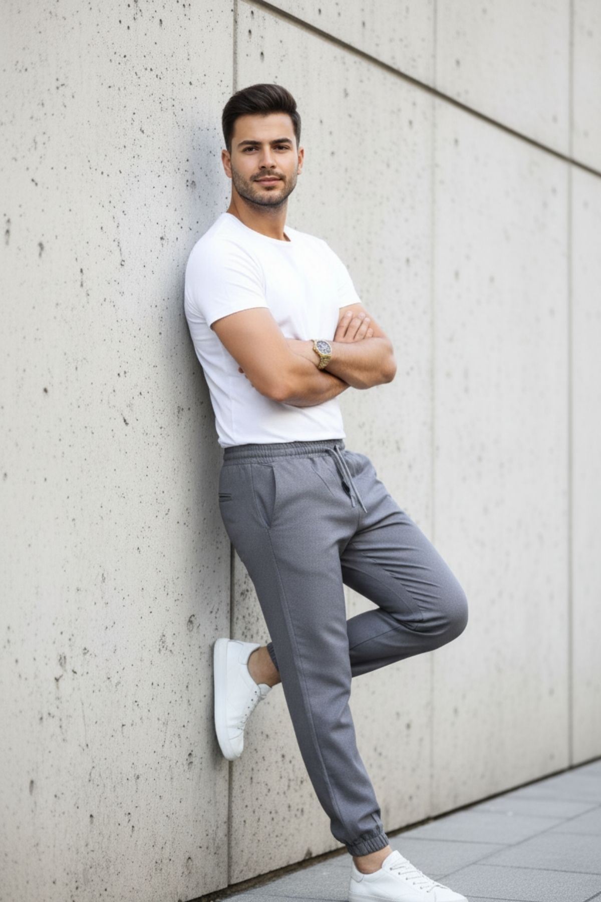 Erkek Paça Lastikli Jogger Pantolon