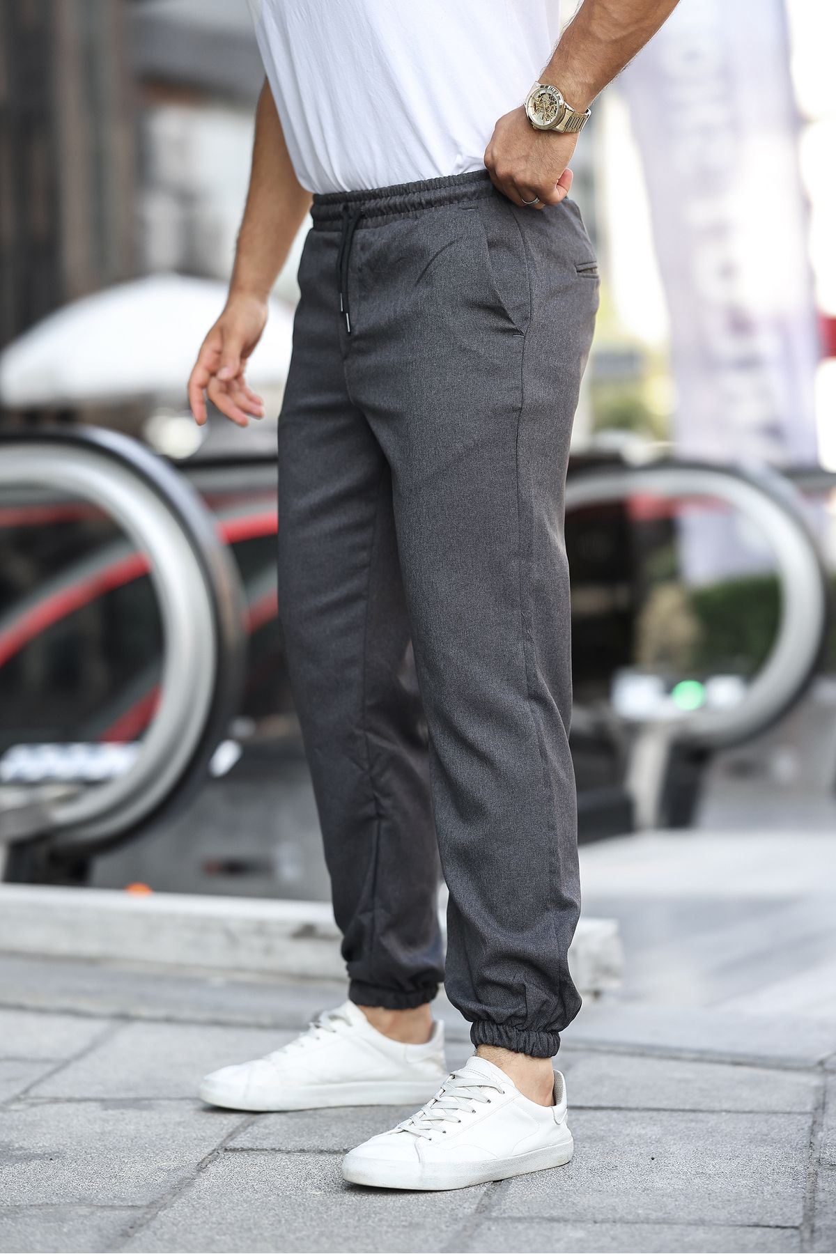 Erkek Paça Lastikli Jogger Pantolon