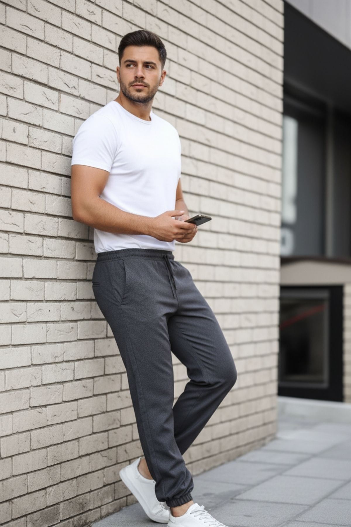 Erkek Paça Lastikli Jogger Pantolon