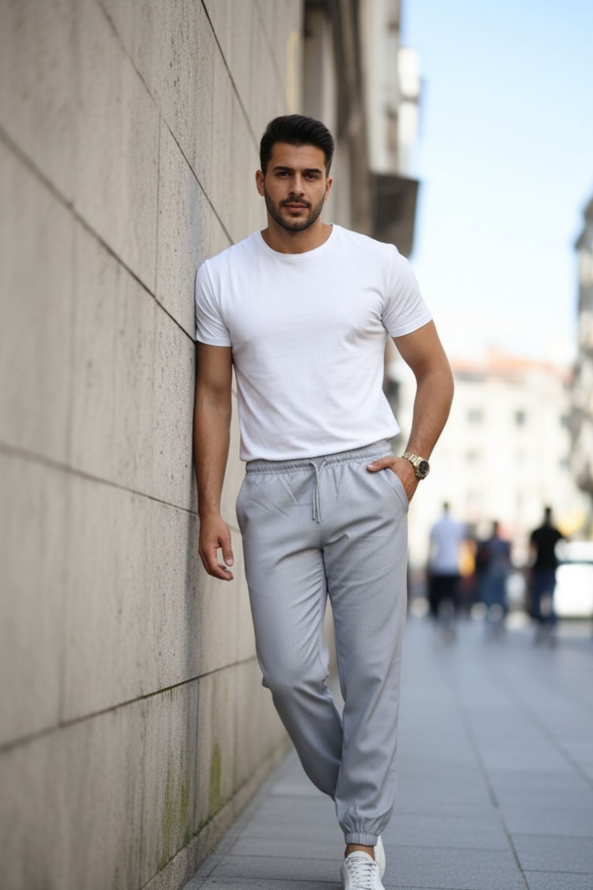 Erkek Paça Lastikli Jogger Pantolon