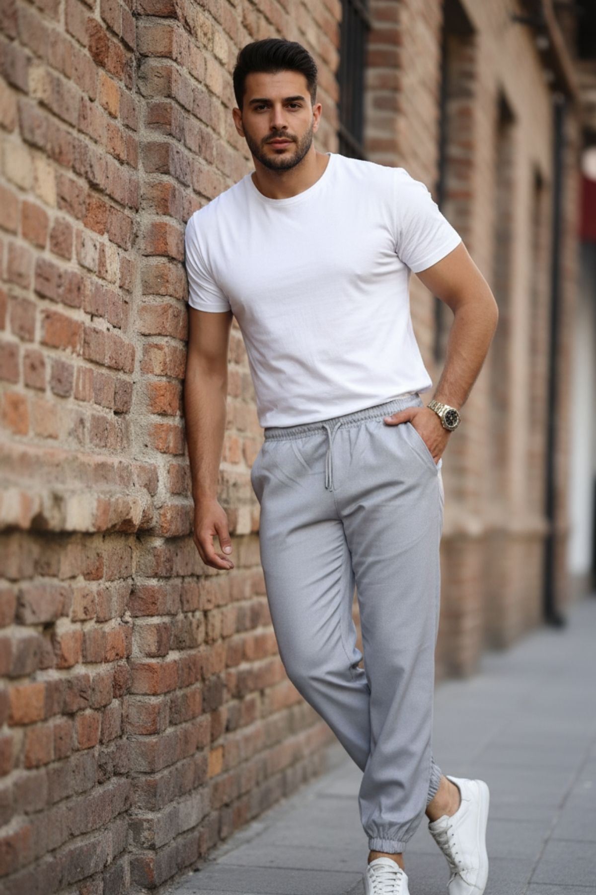 Erkek Paça Lastikli Jogger Pantolon