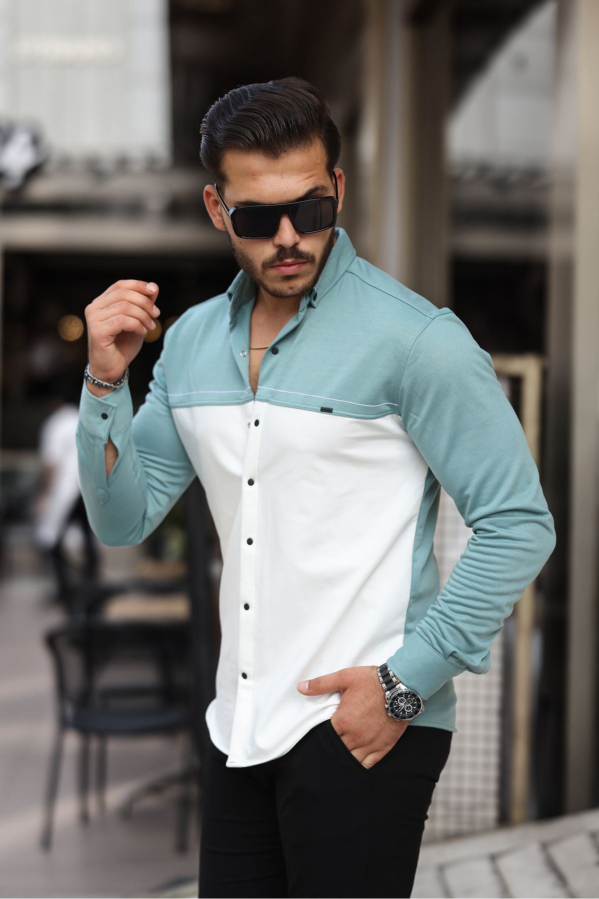 Çift Renk Kışlık Gömlek