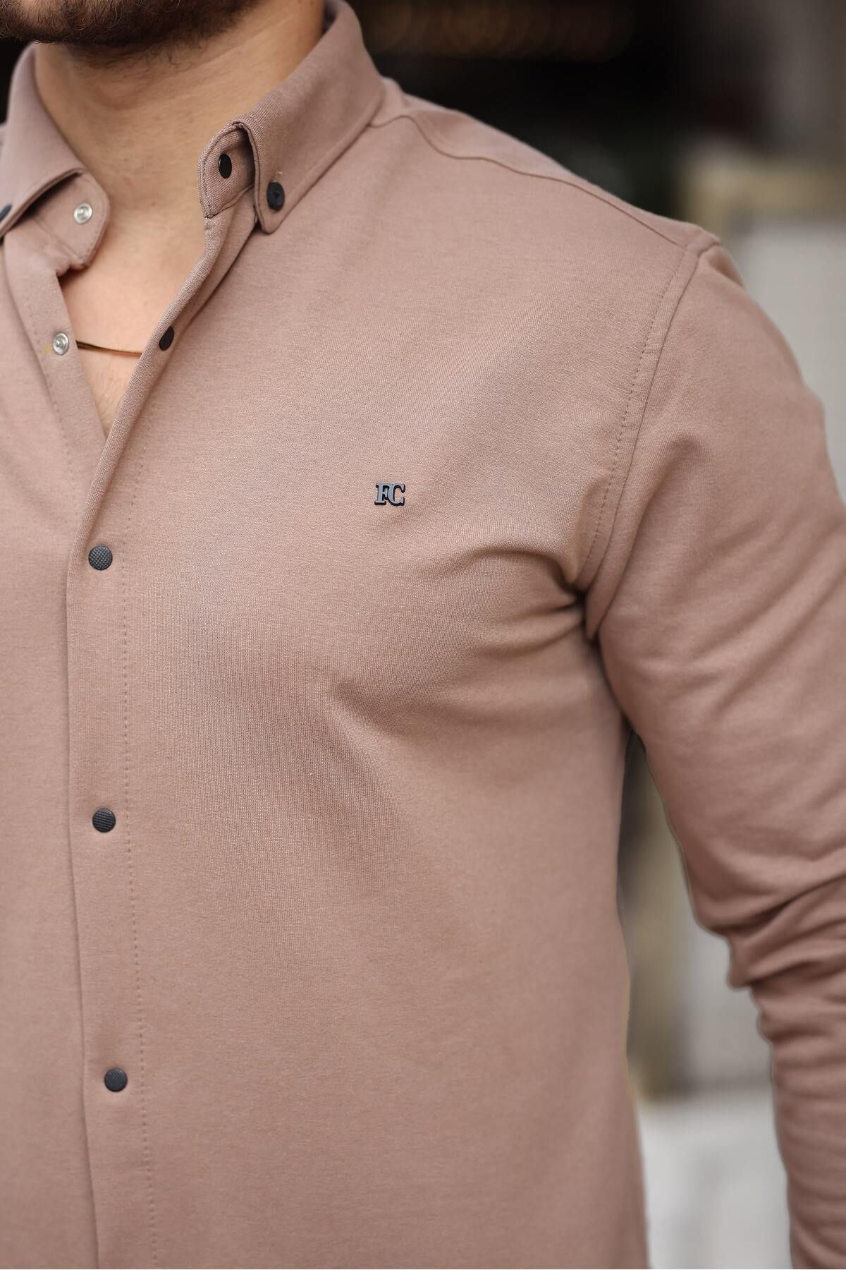 Düz Çıtçıtlı Kışlık Gömlek