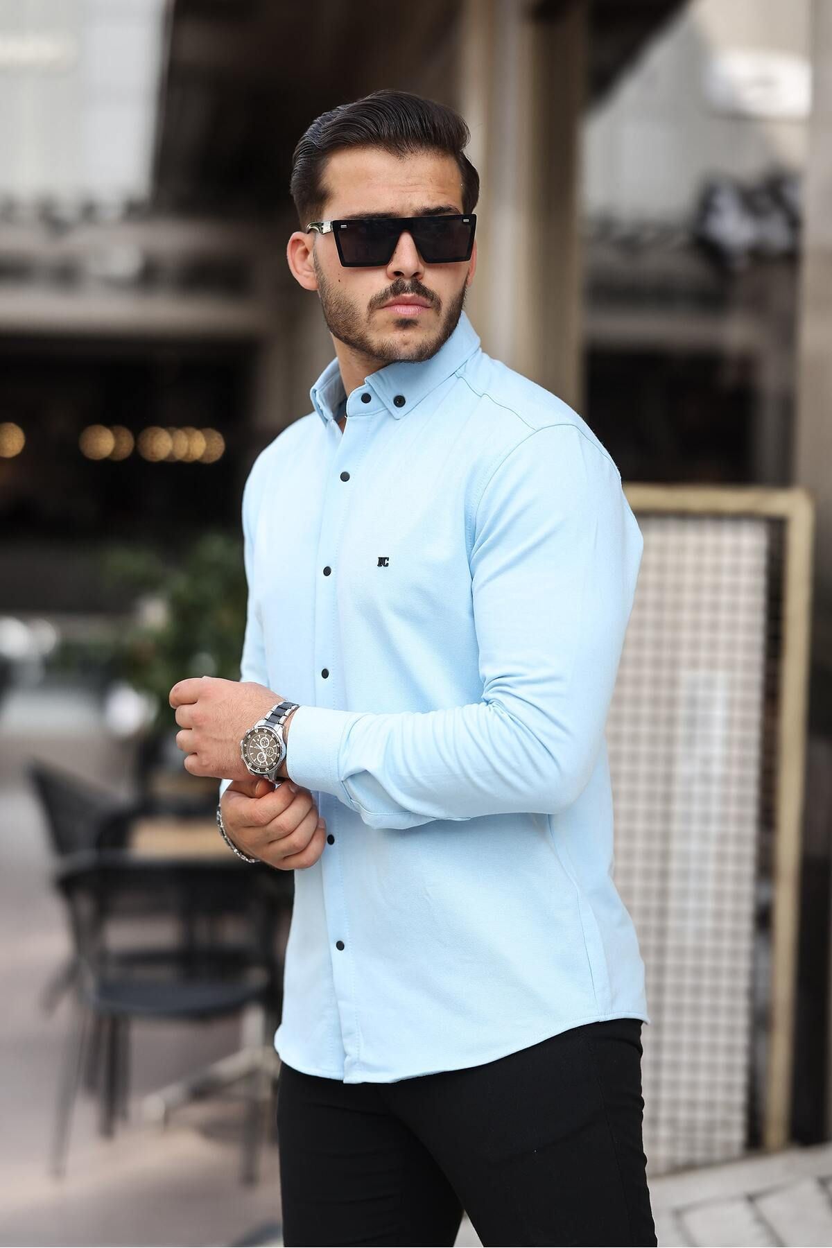 Düz Çıtçıtlı Kışlık Gömlek