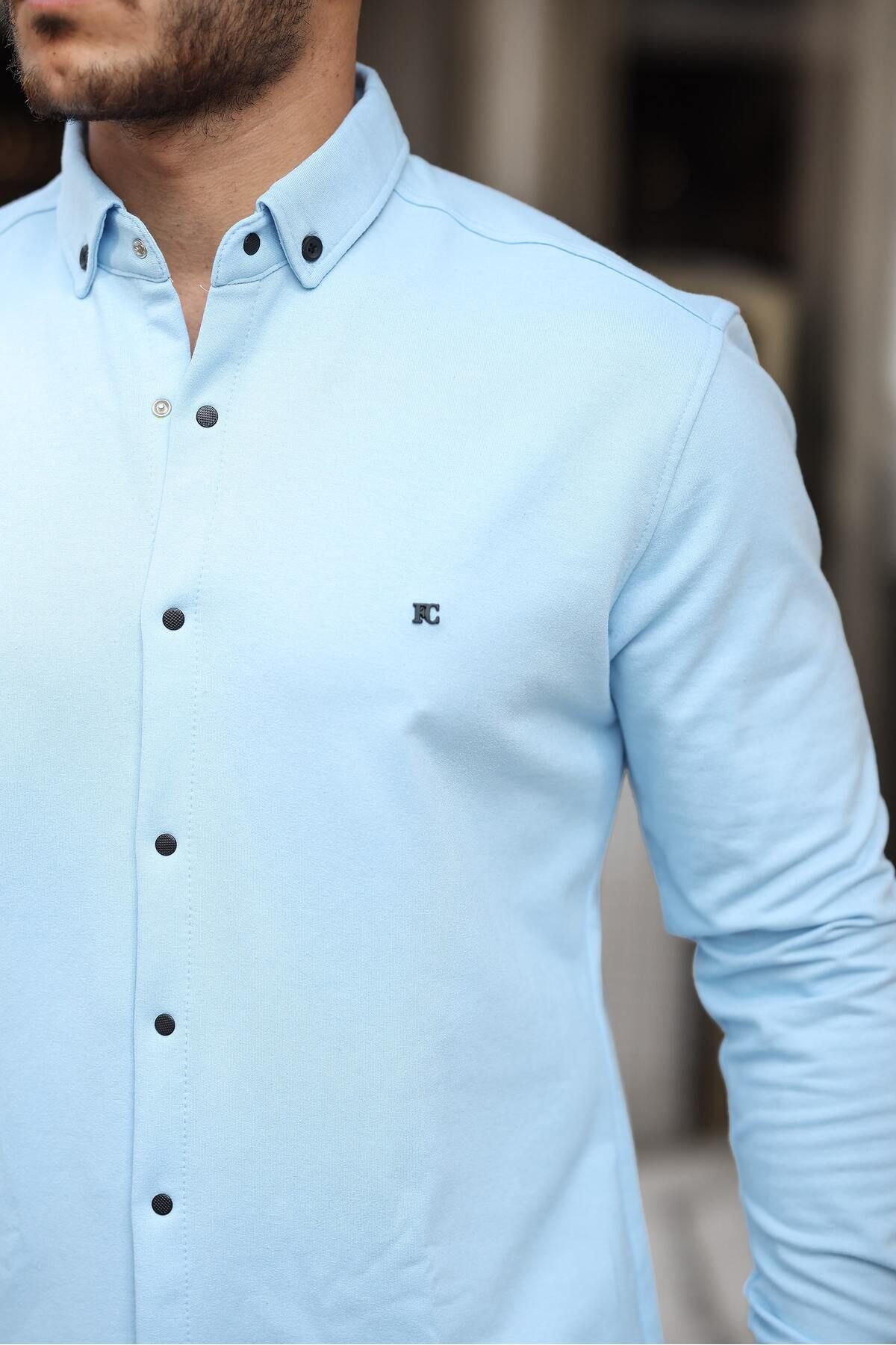 Düz Çıtçıtlı Kışlık Gömlek