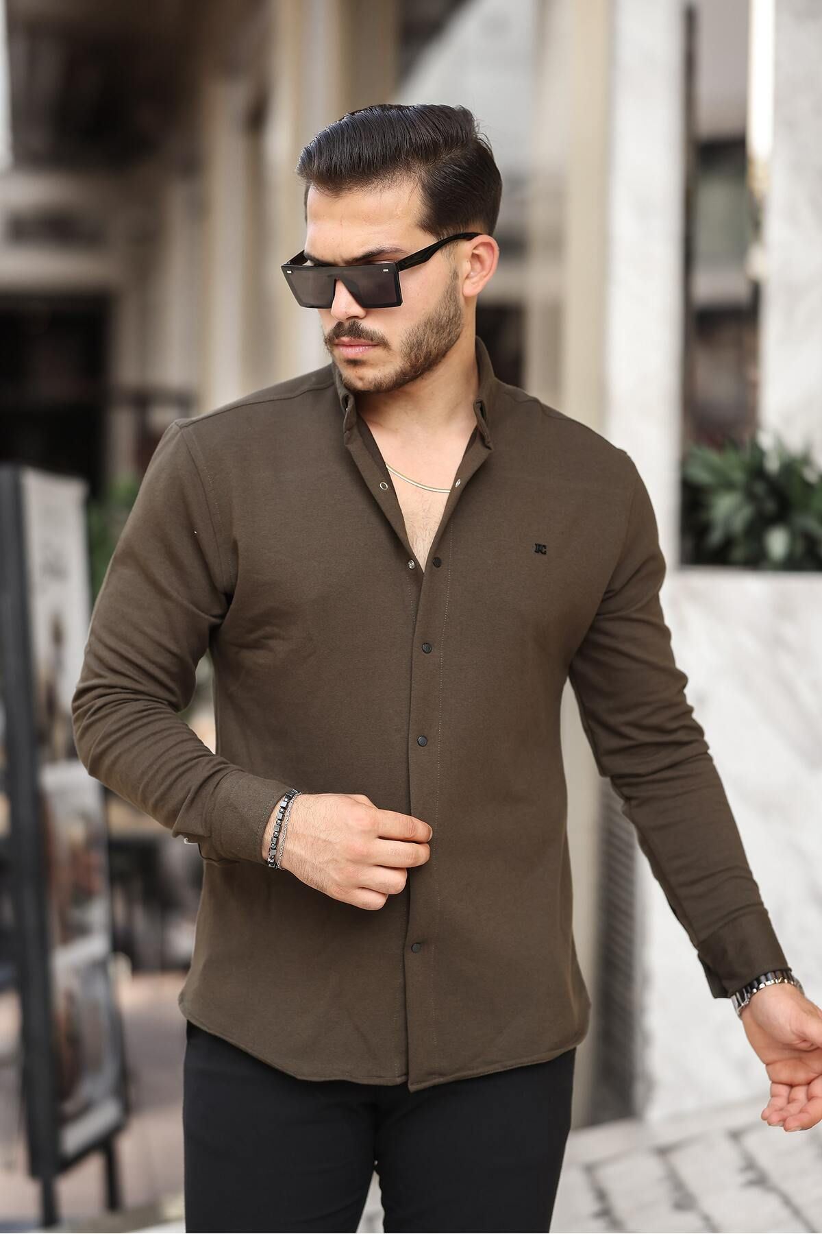 Düz Çıtçıtlı Kışlık Gömlek