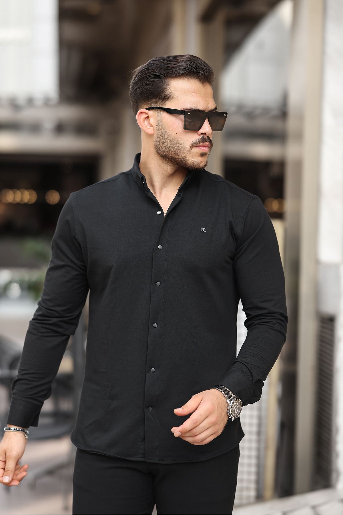 Düz Çıtçıtlı Kışlık Gömlek