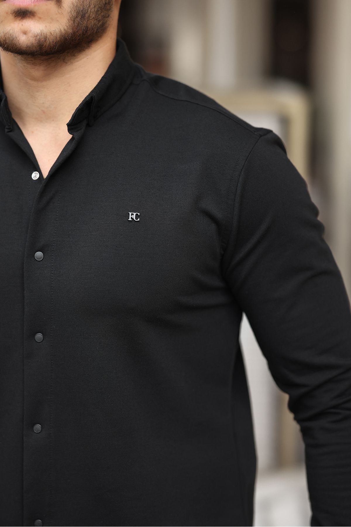 Düz Çıtçıtlı Kışlık Gömlek