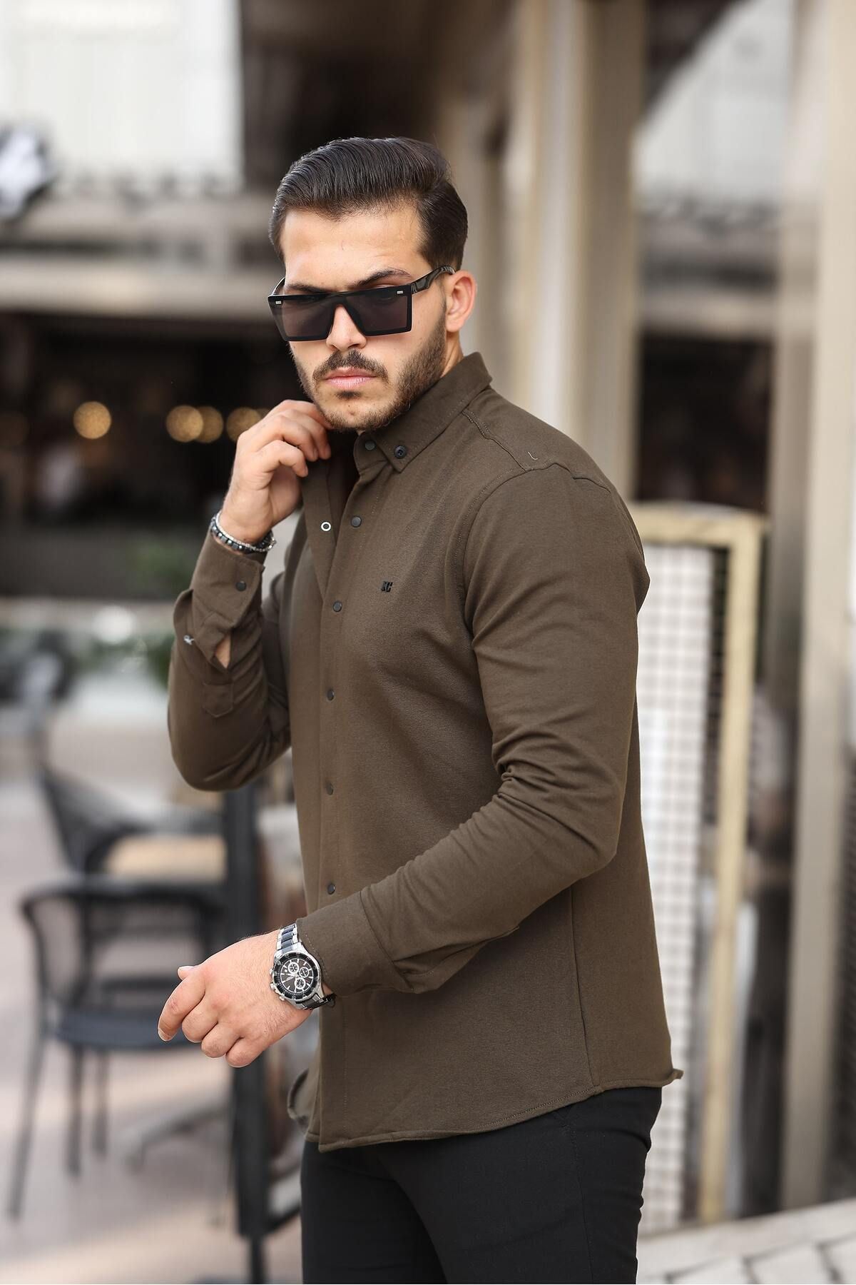 Düz Çıtçıtlı Kışlık Gömlek