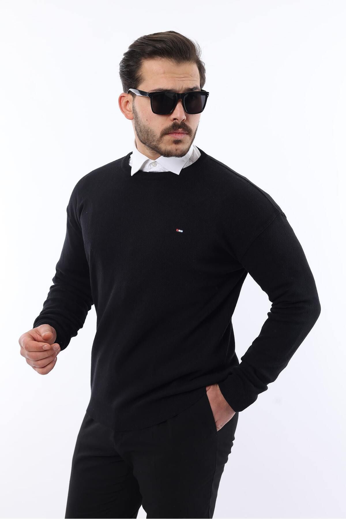 Sıfır Yaka Triko Kazak