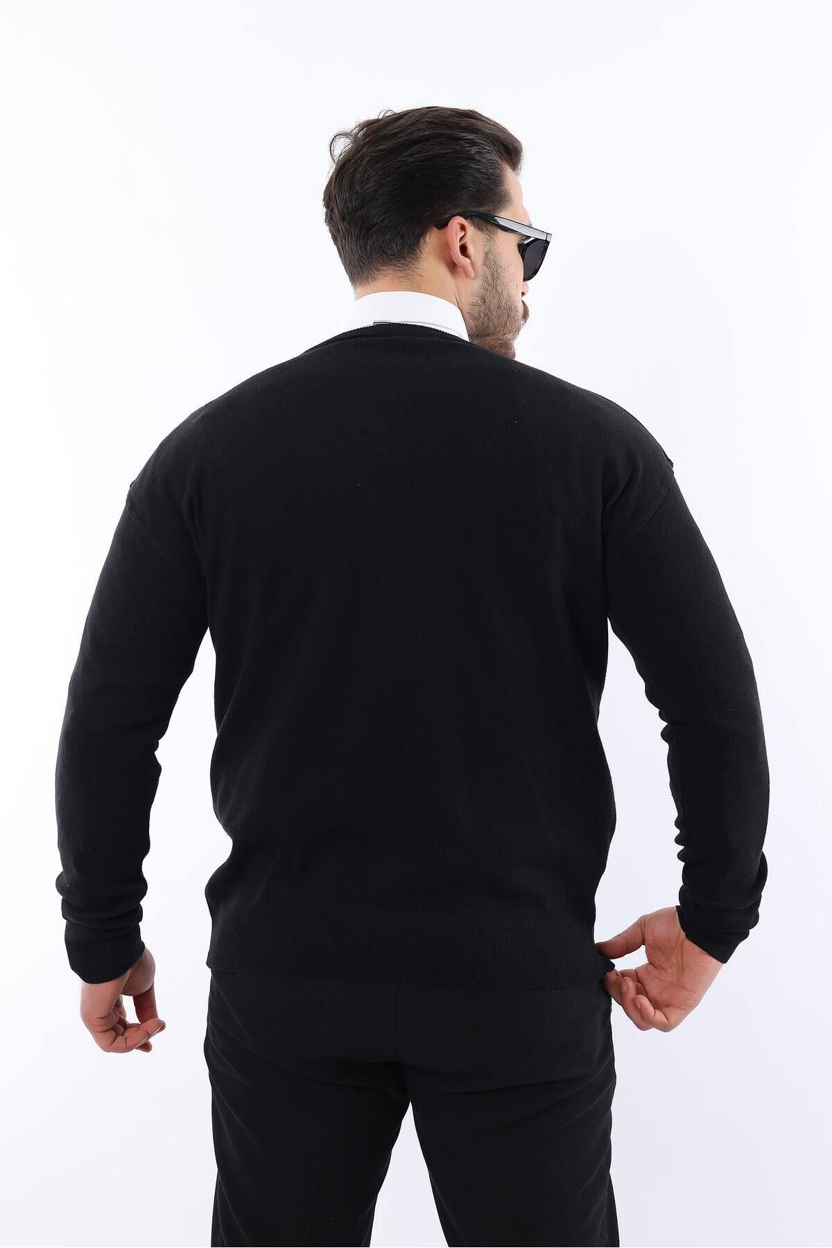 Sıfır Yaka Triko Kazak