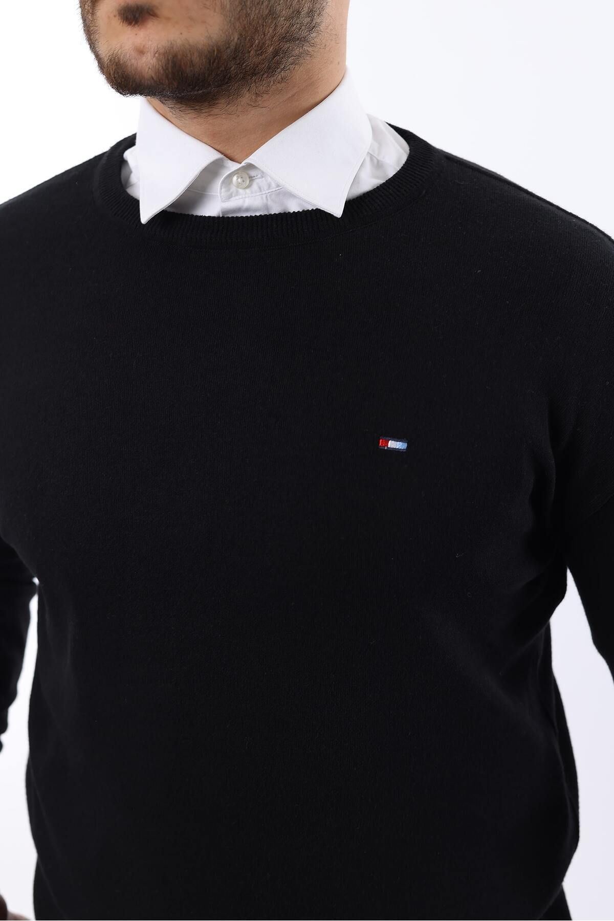 Sıfır Yaka Triko Kazak