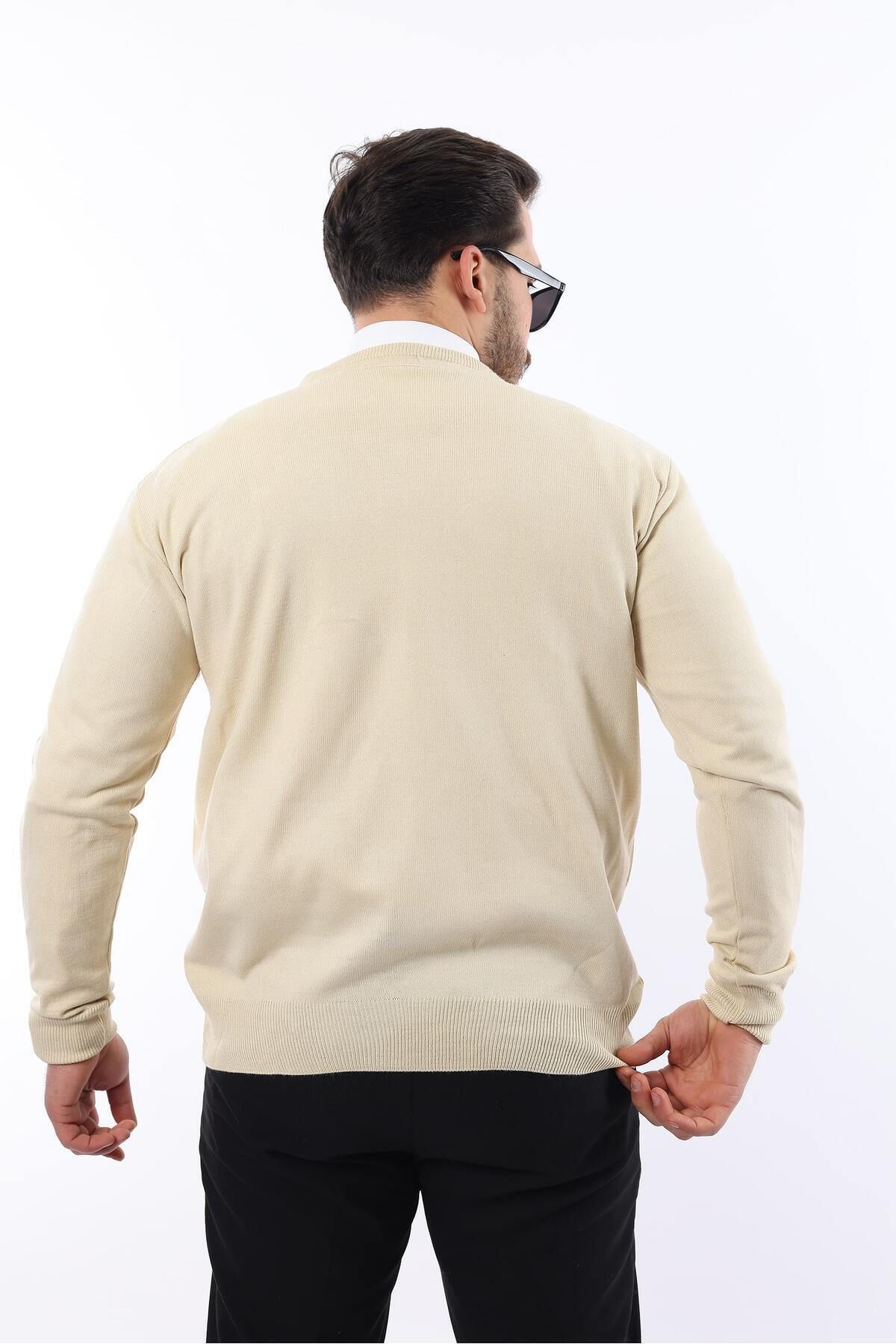 Sıfır Yaka Triko Kazak