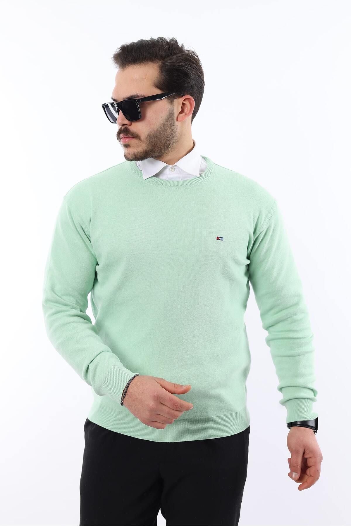 Sıfır Yaka Triko Kazak