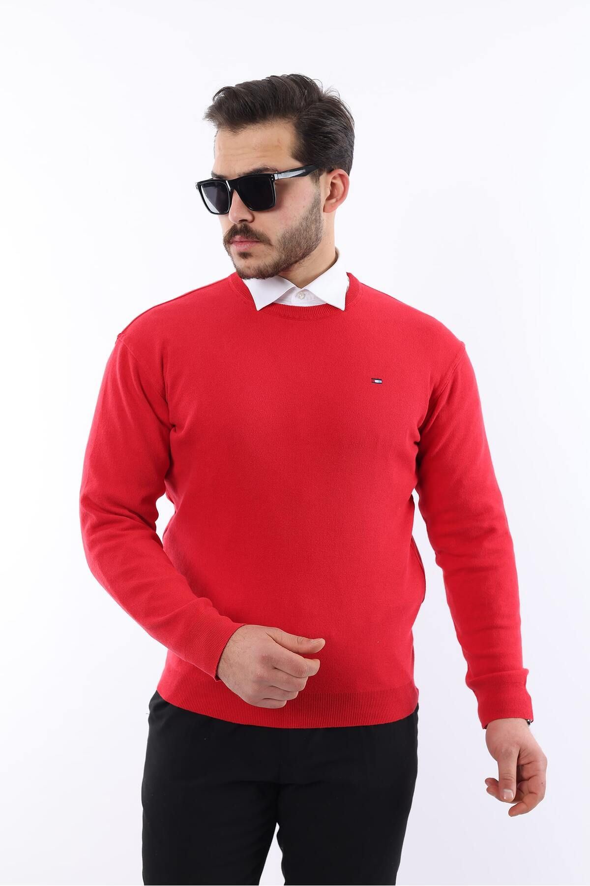 Sıfır Yaka Triko Kazak