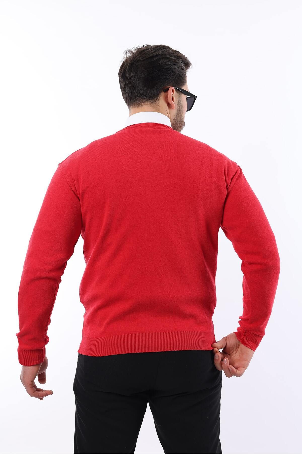 Sıfır Yaka Triko Kazak