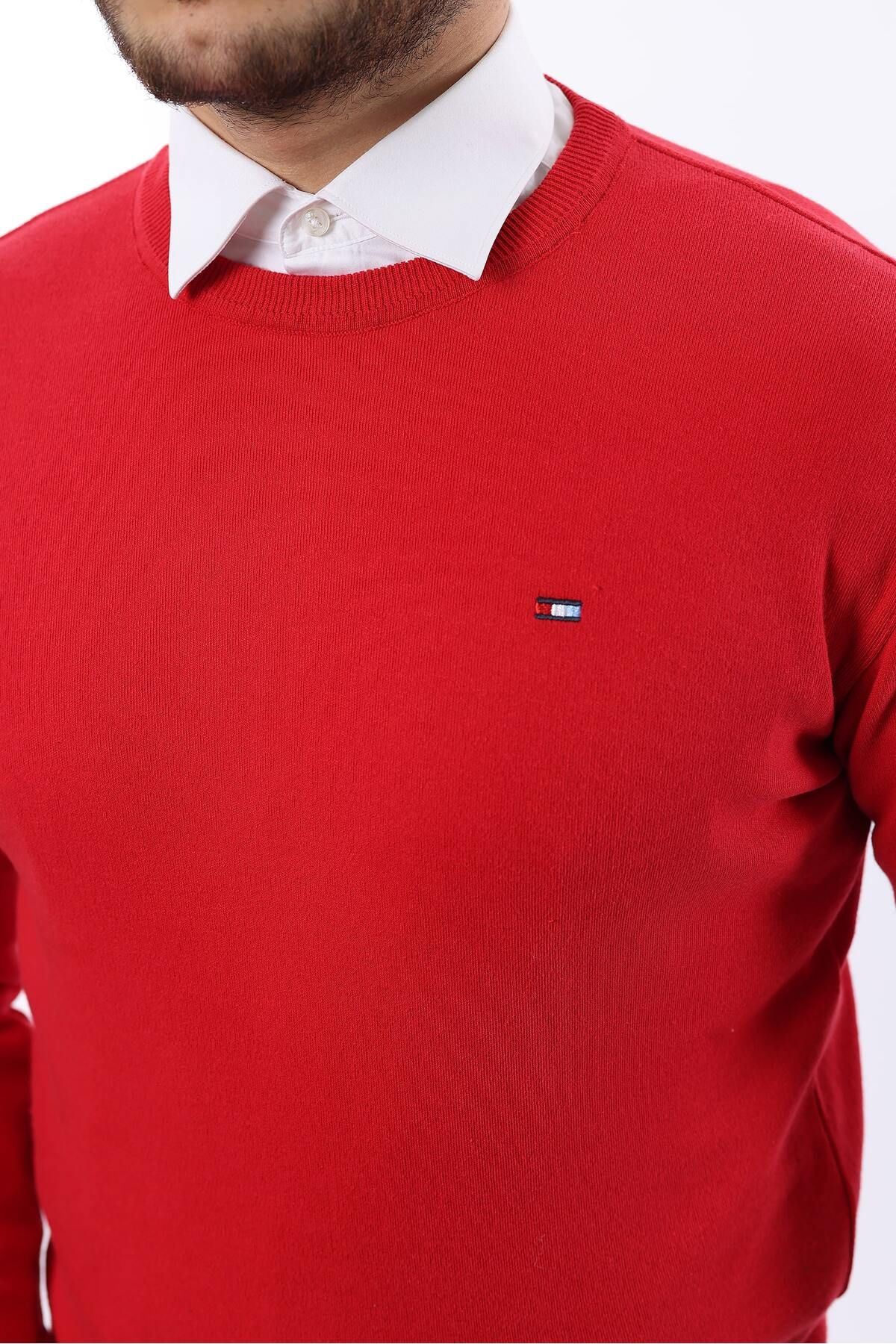 Sıfır Yaka Triko Kazak