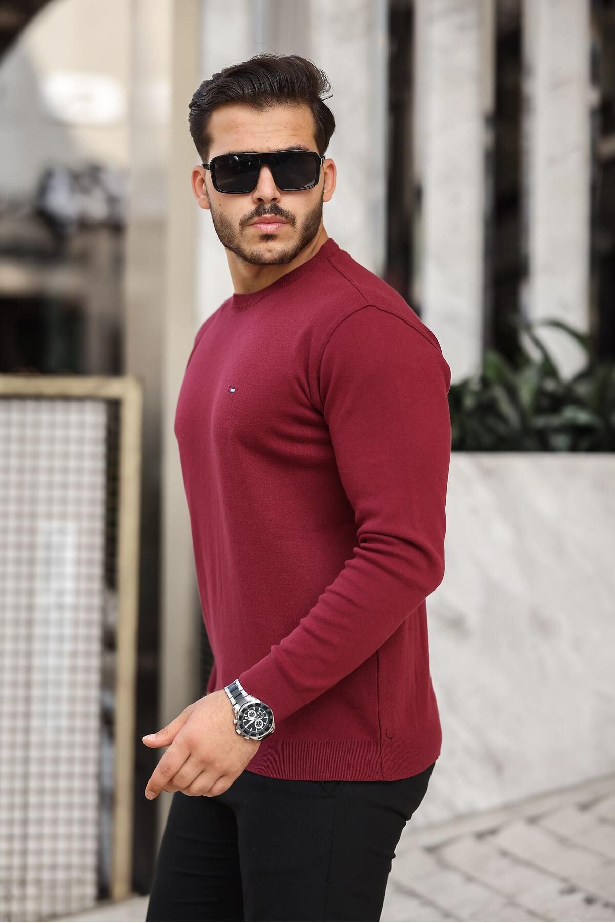 Sıfır Yaka Triko Kazak