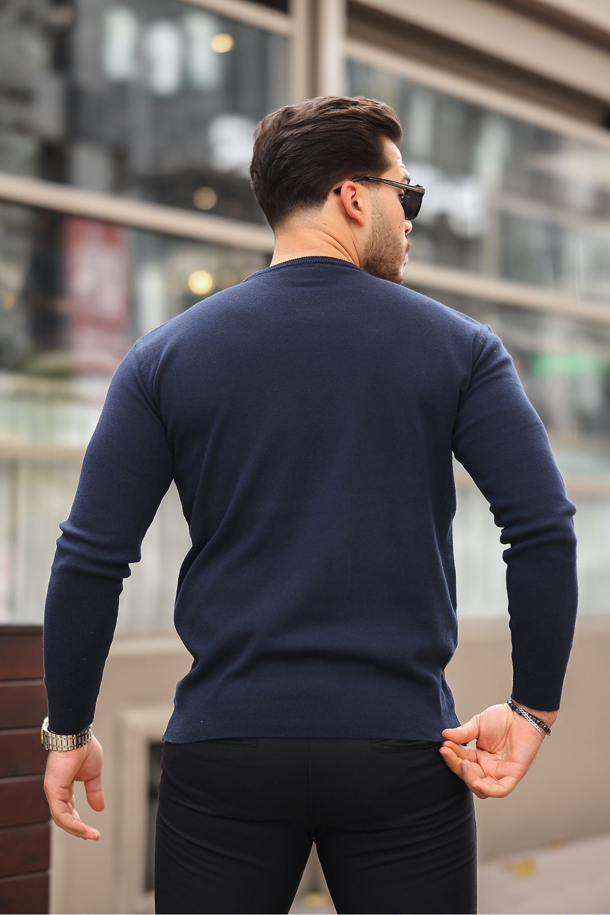 Sıfır Yaka Triko Kazak