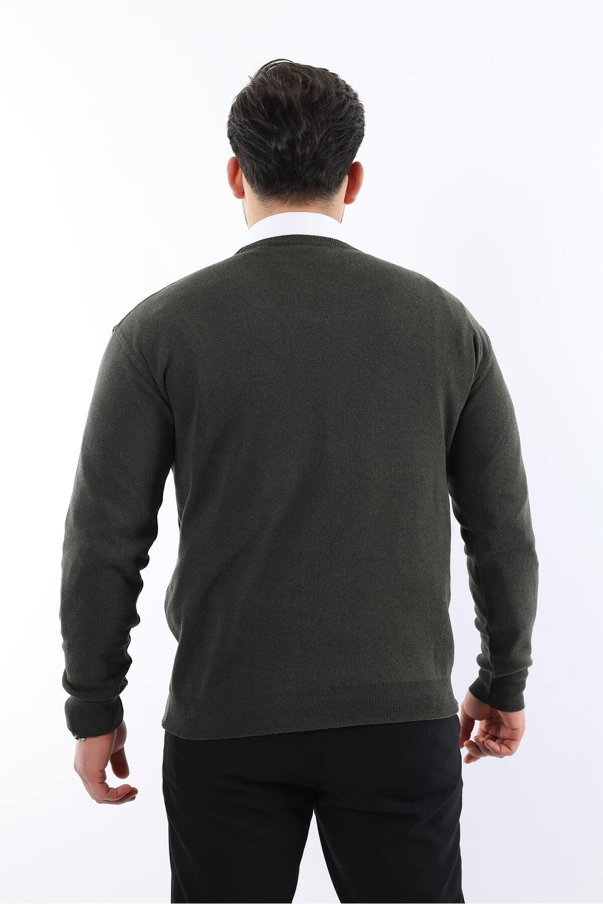 Sıfır Yaka Triko Kazak