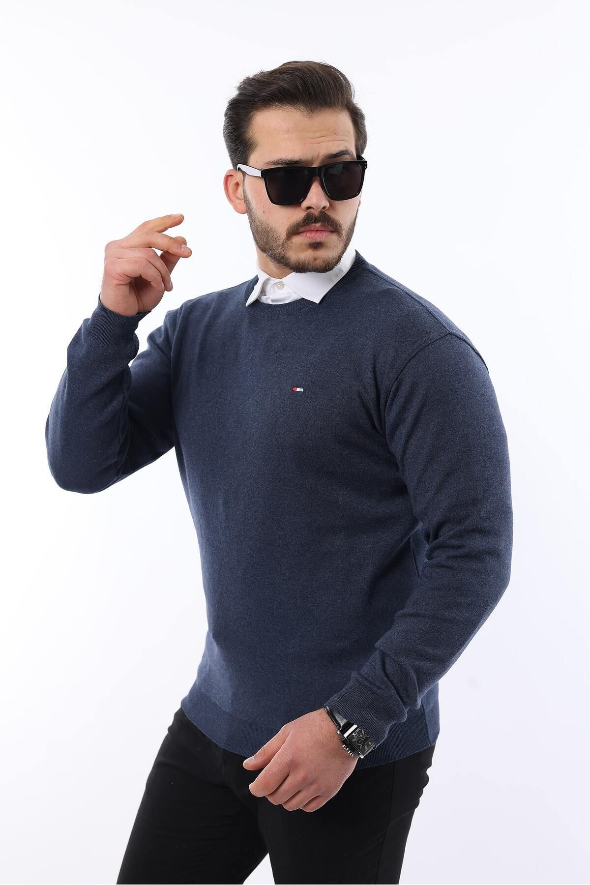 Sıfır Yaka Triko Kazak