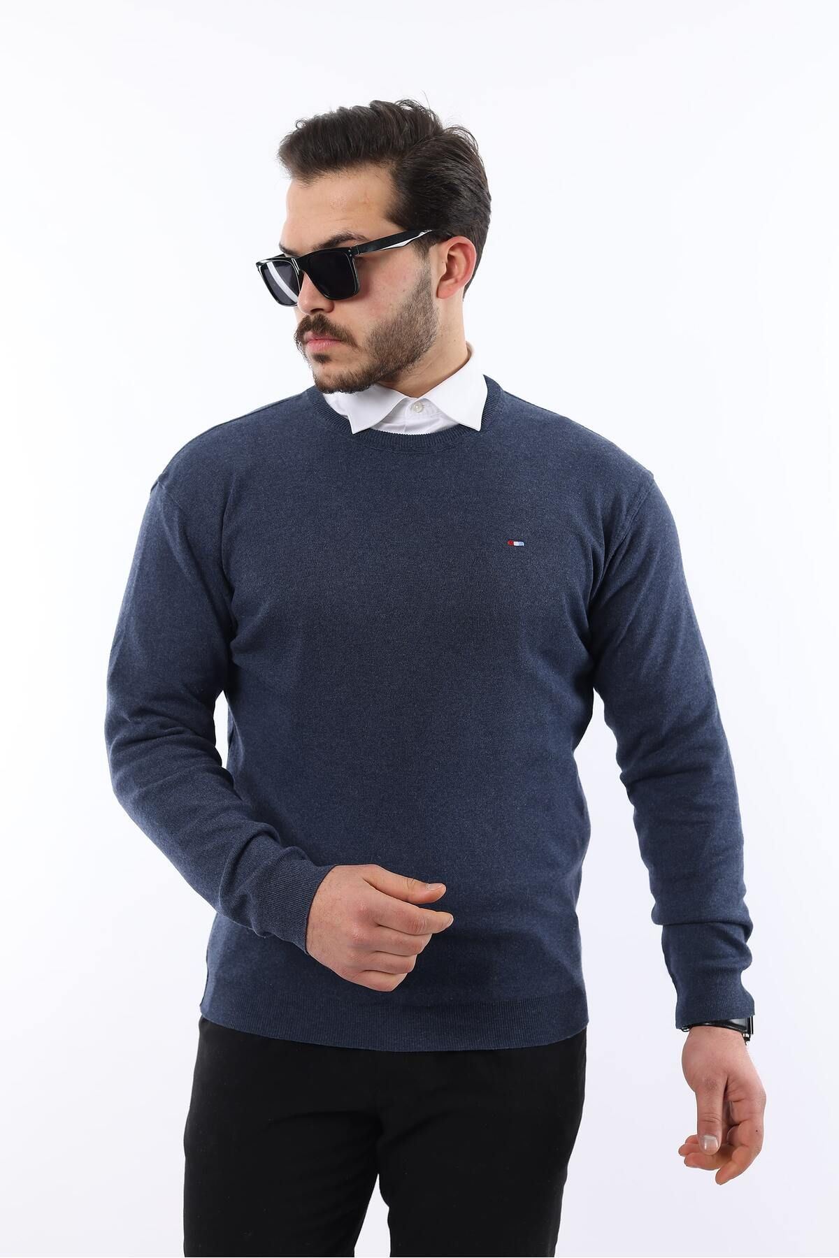 Sıfır Yaka Triko Kazak