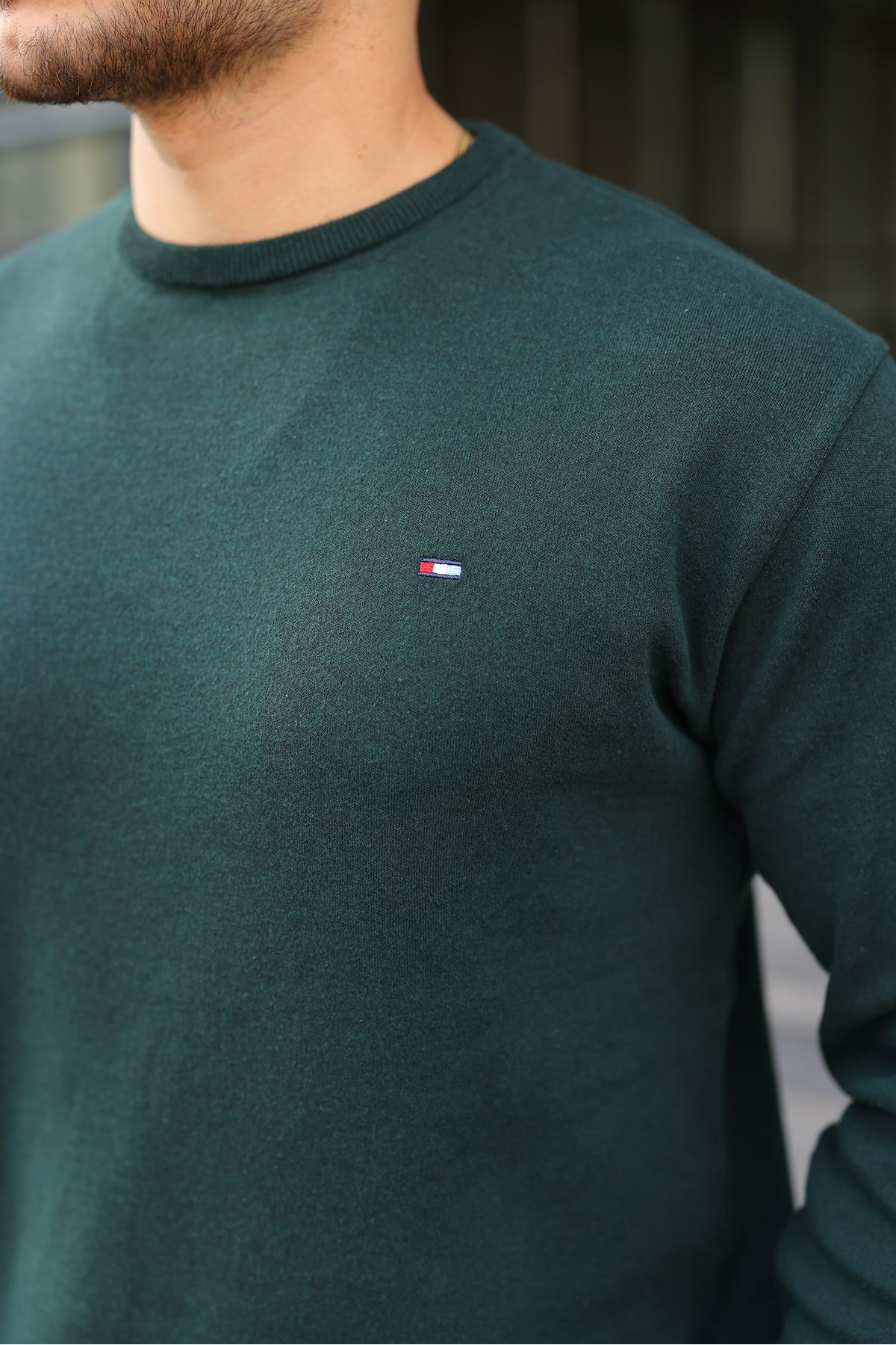 Sıfır Yaka Triko Kazak