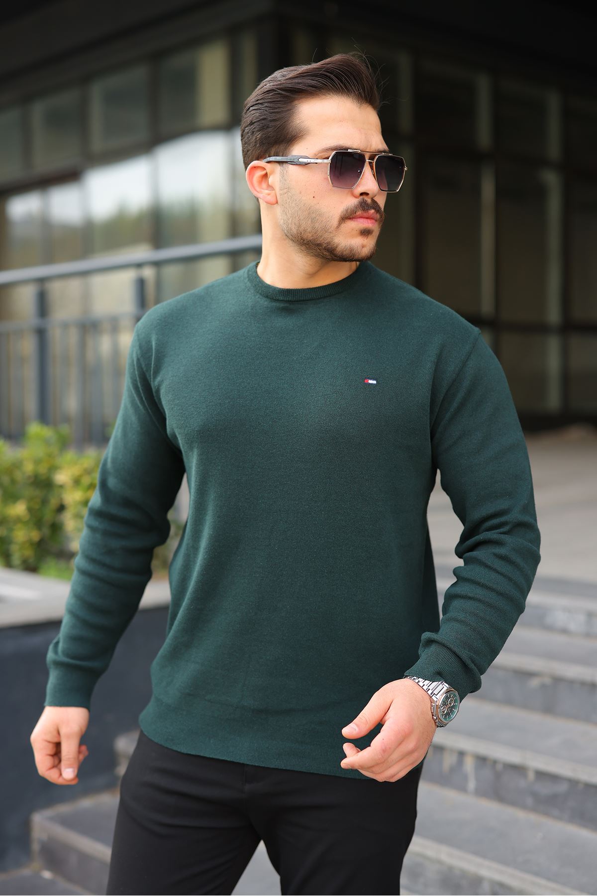 Sıfır Yaka Triko Kazak