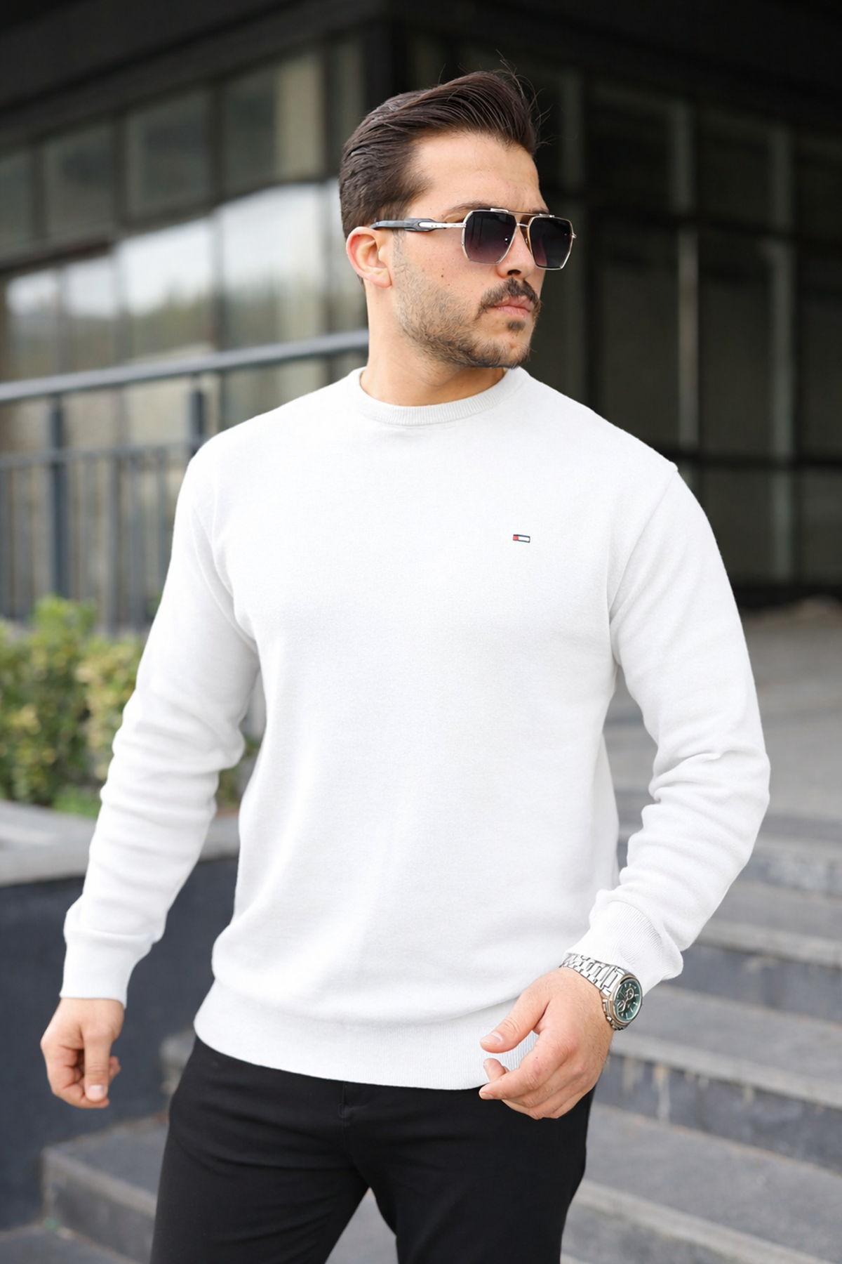 Sıfır Yaka Triko Kazak