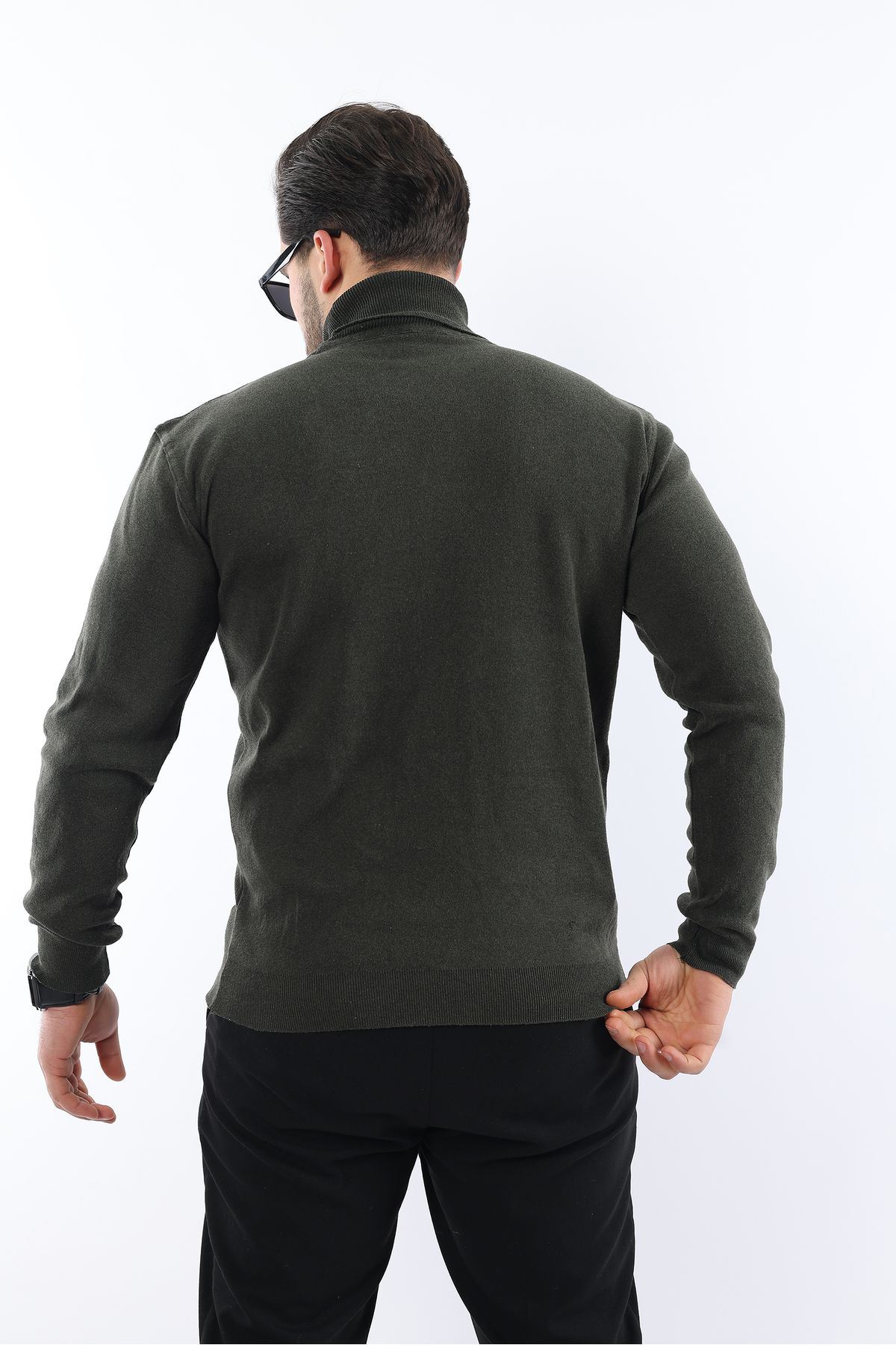 Erkek Tam Balıkçı Yaka Triko Kazak