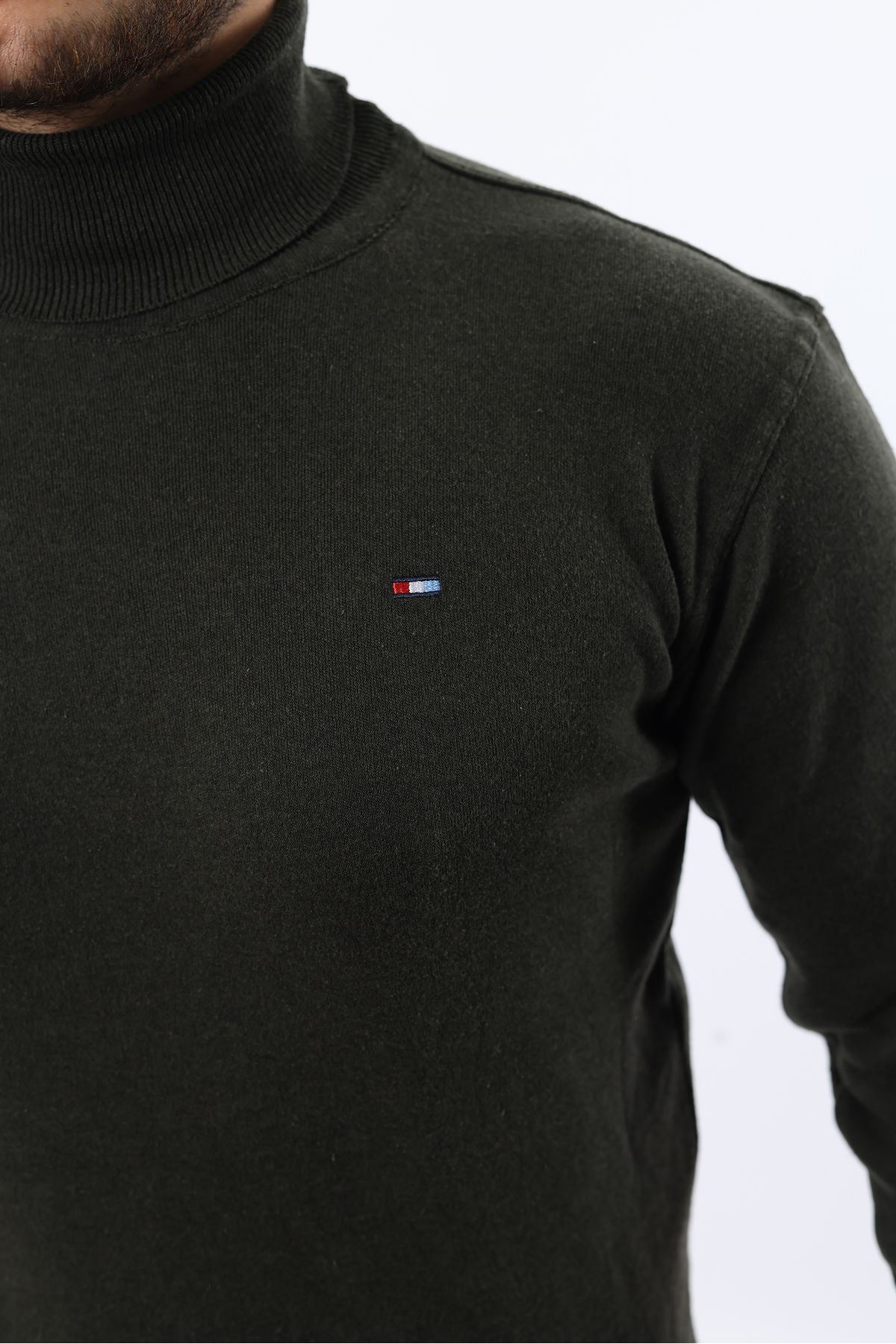 Erkek Tam Balıkçı Yaka Triko Kazak