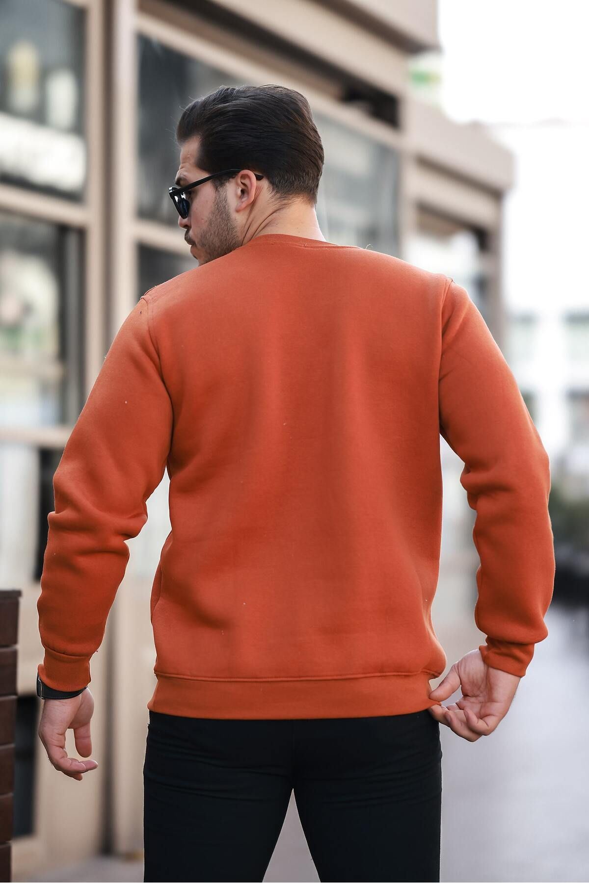 Erkek Oversize Üç Iplik Kompakt Pamuklu Sweatshirt