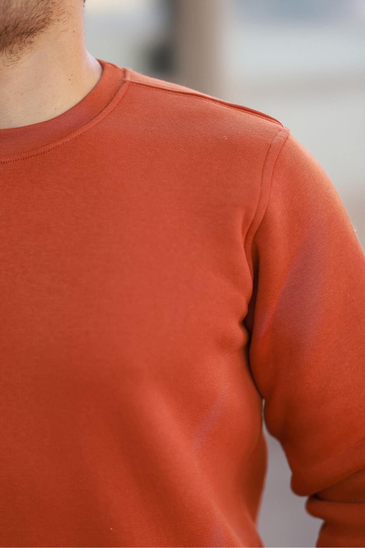 Erkek Oversize Üç Iplik Kompakt Pamuklu Sweatshirt