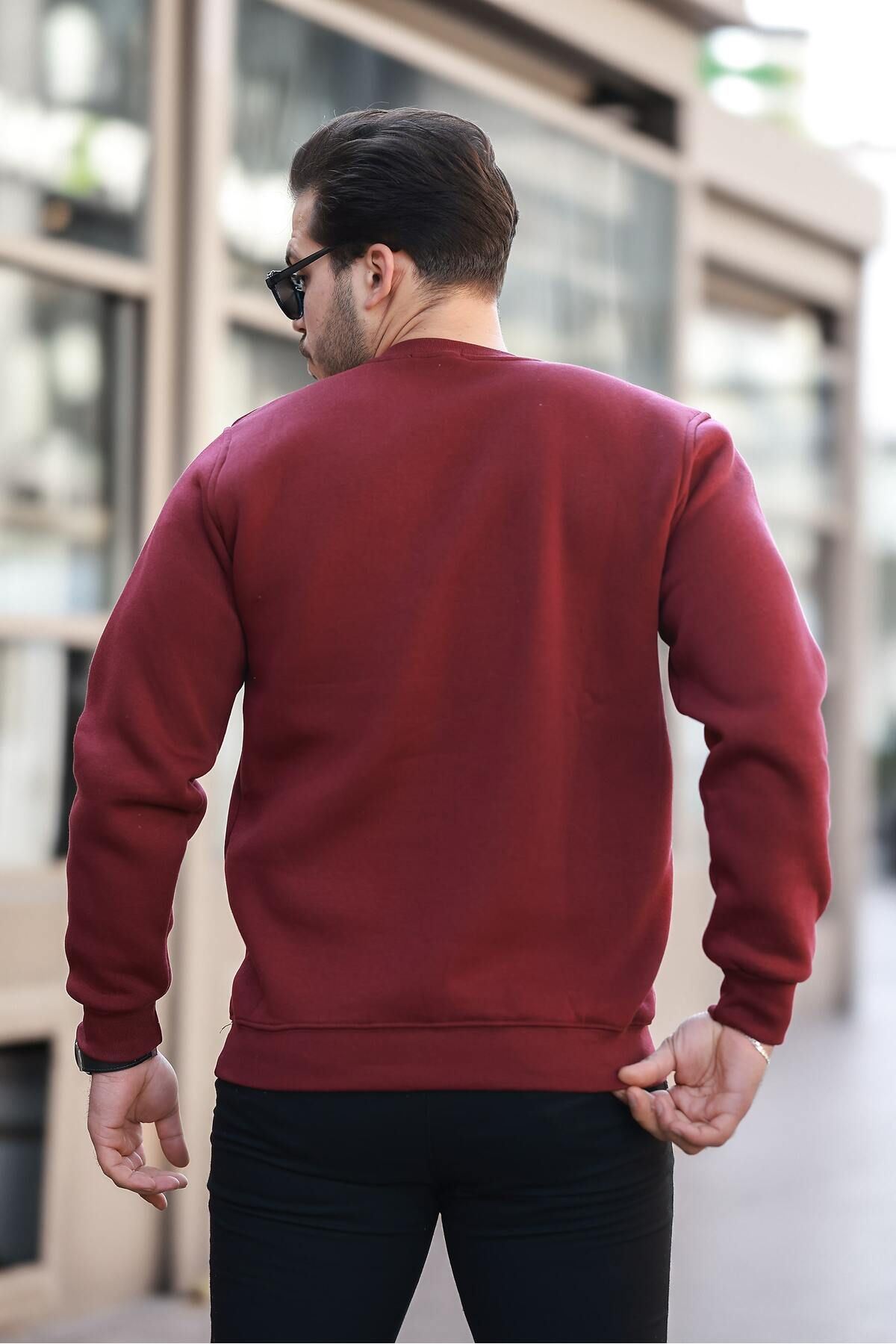 Erkek Oversize Üç Iplik Kompakt Pamuklu Sweatshirt