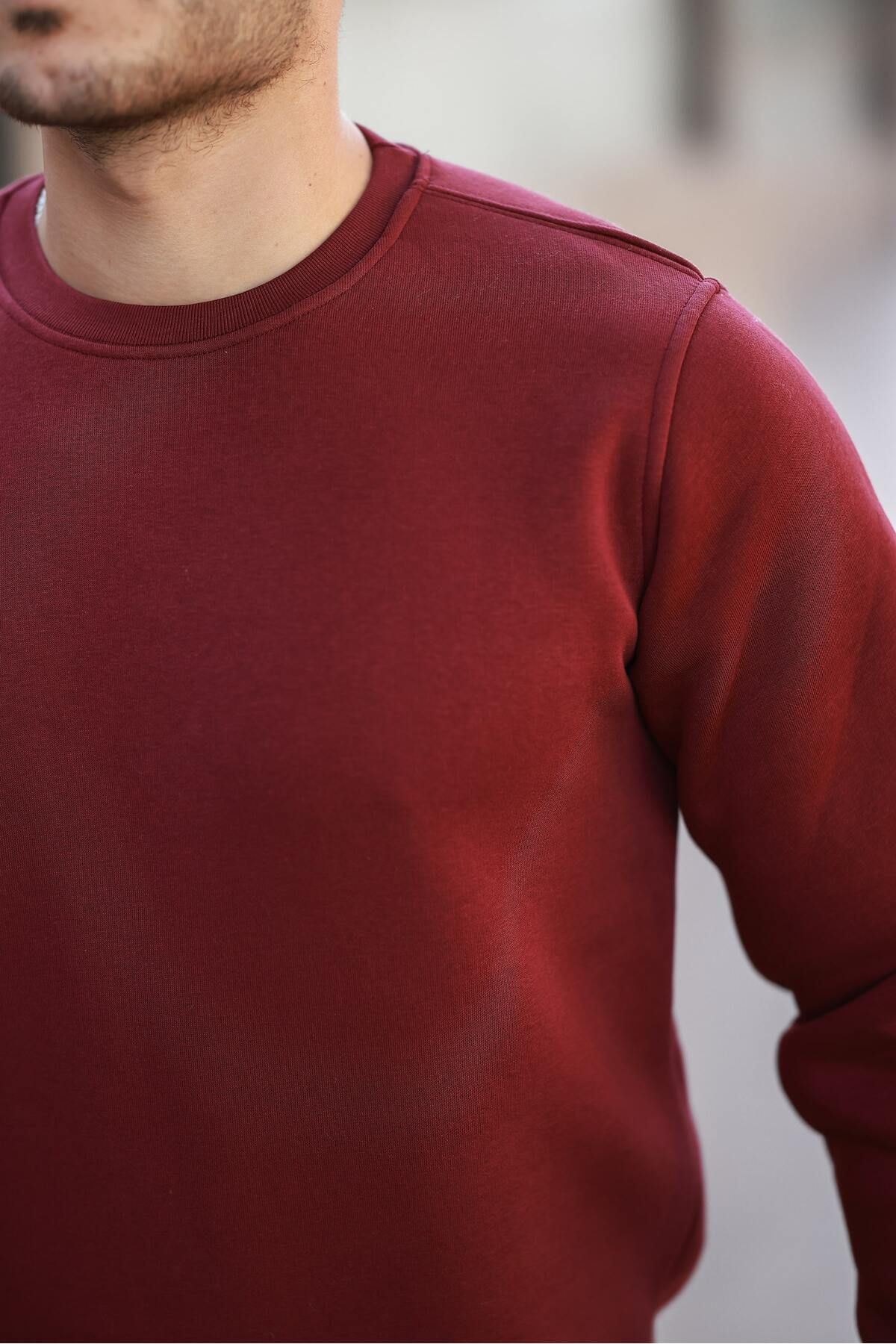 Erkek Oversize Üç Iplik Kompakt Pamuklu Sweatshirt