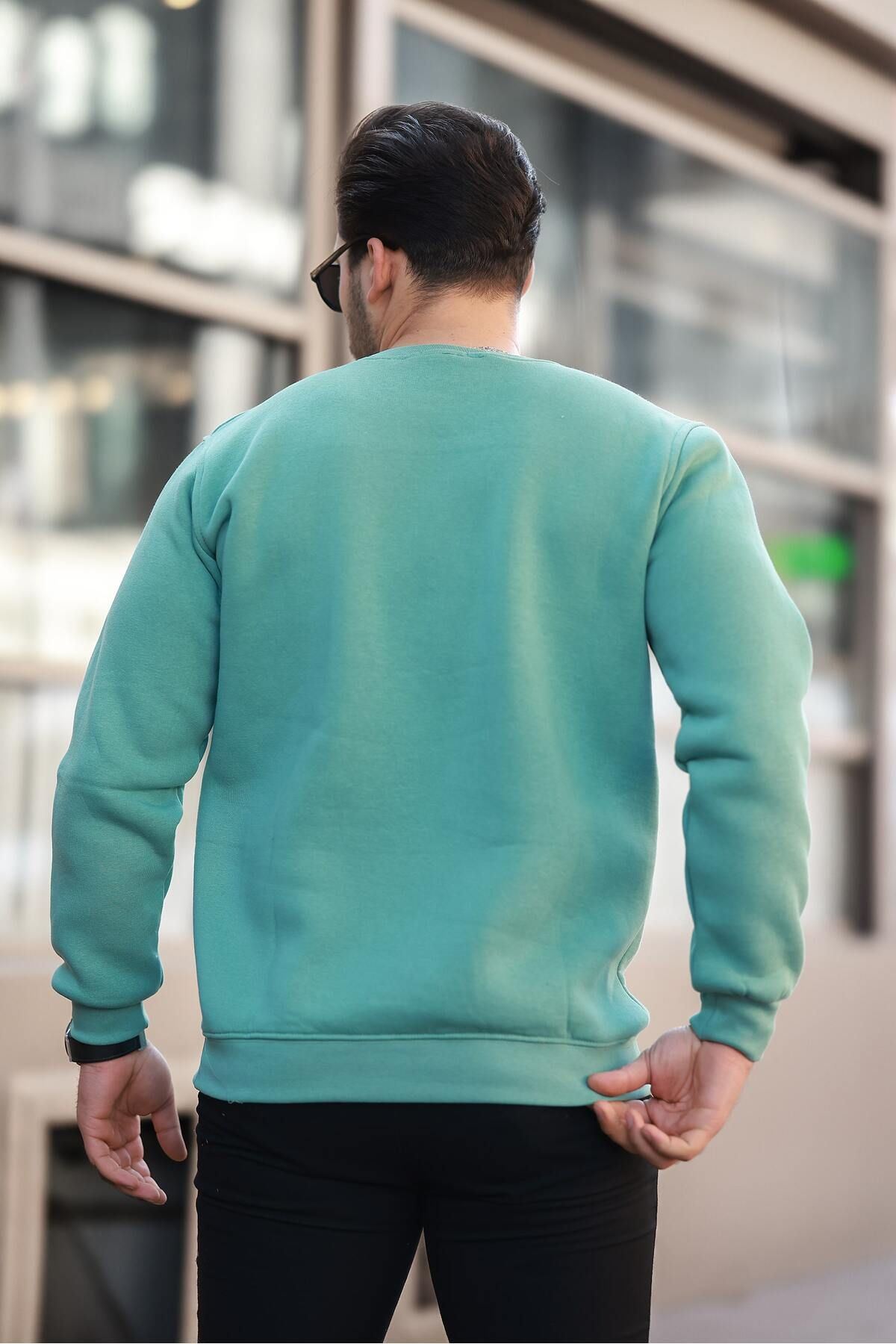 Erkek Oversize Üç Iplik Kompakt Pamuklu Sweatshirt