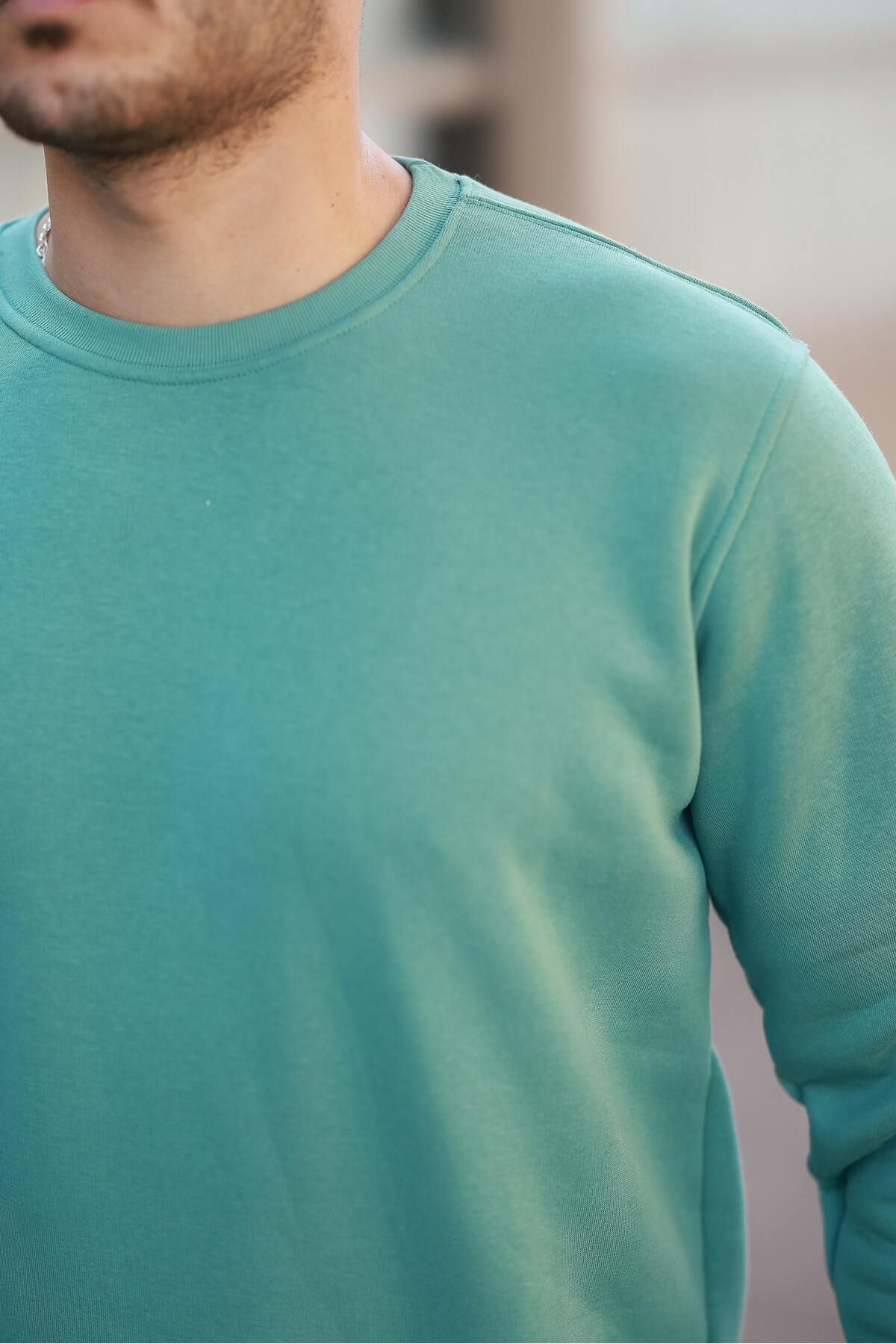 Erkek Oversize Üç Iplik Kompakt Pamuklu Sweatshirt